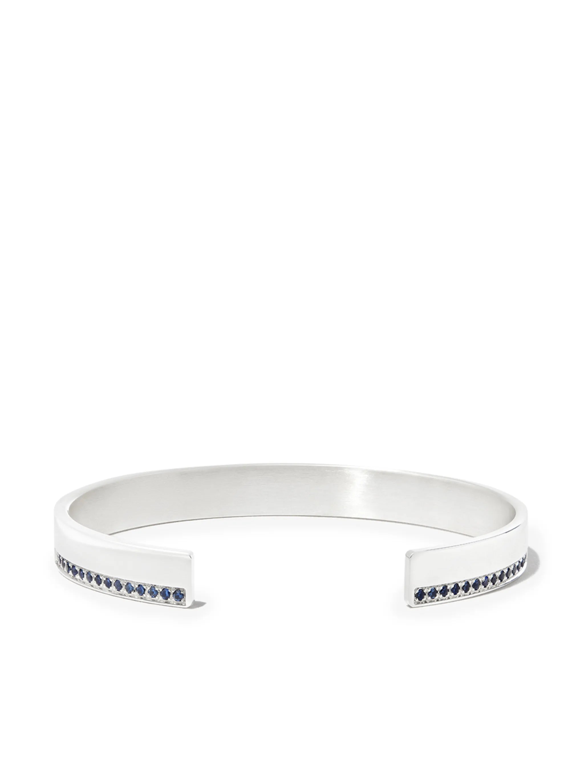20g sapphire ribbon cuff