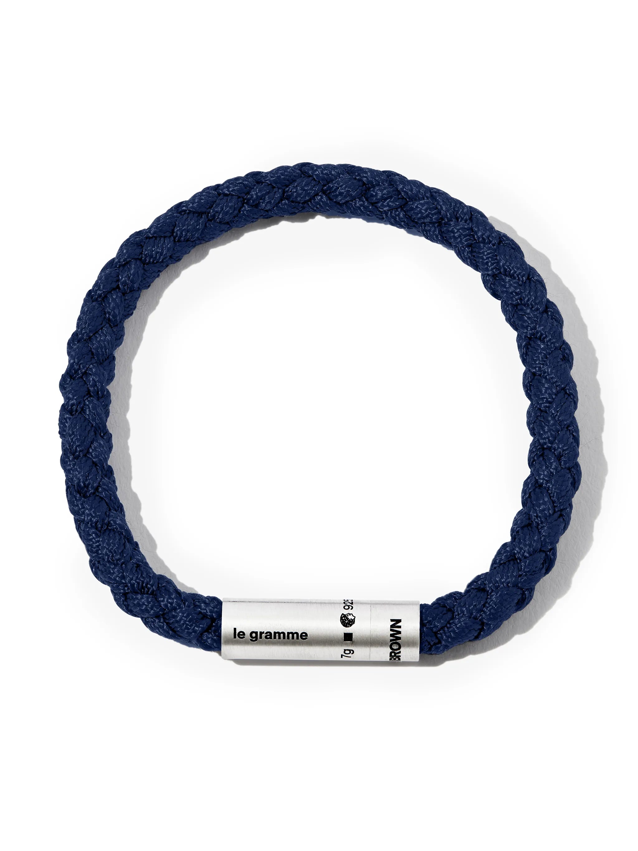 x Orlebar Brown engraved-logo bracelet