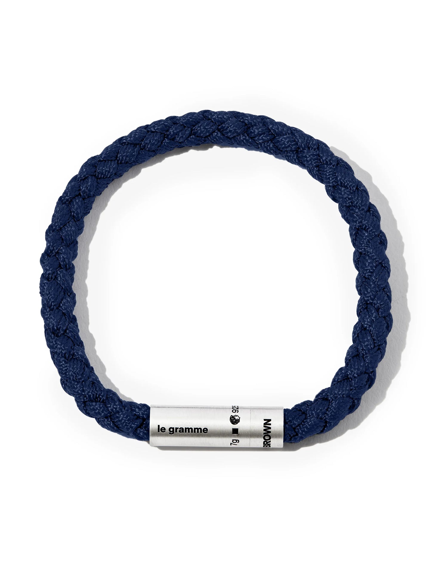 x Orlebar Brown engraved-logo bracelet