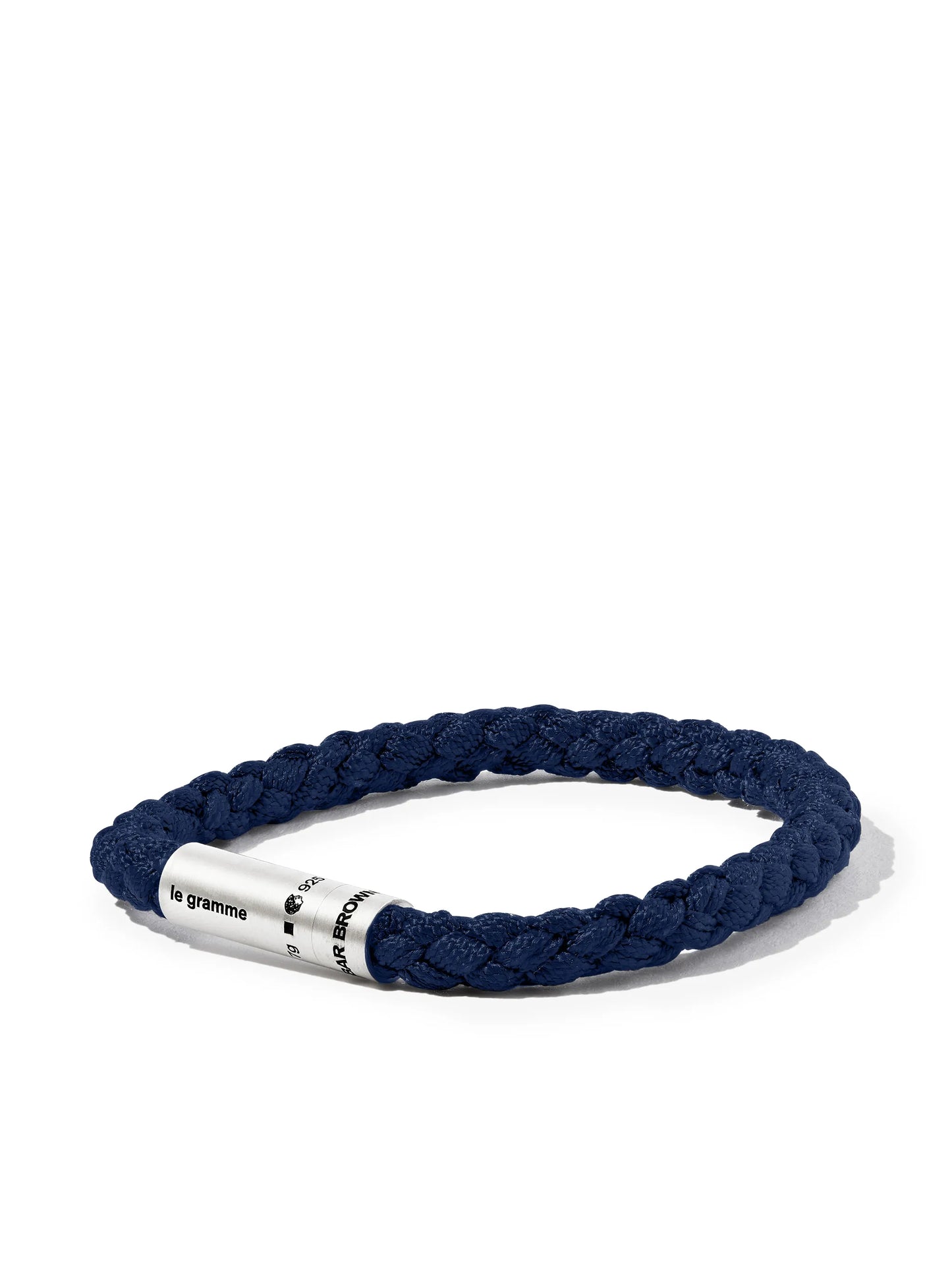 x Orlebar Brown engraved-logo bracelet