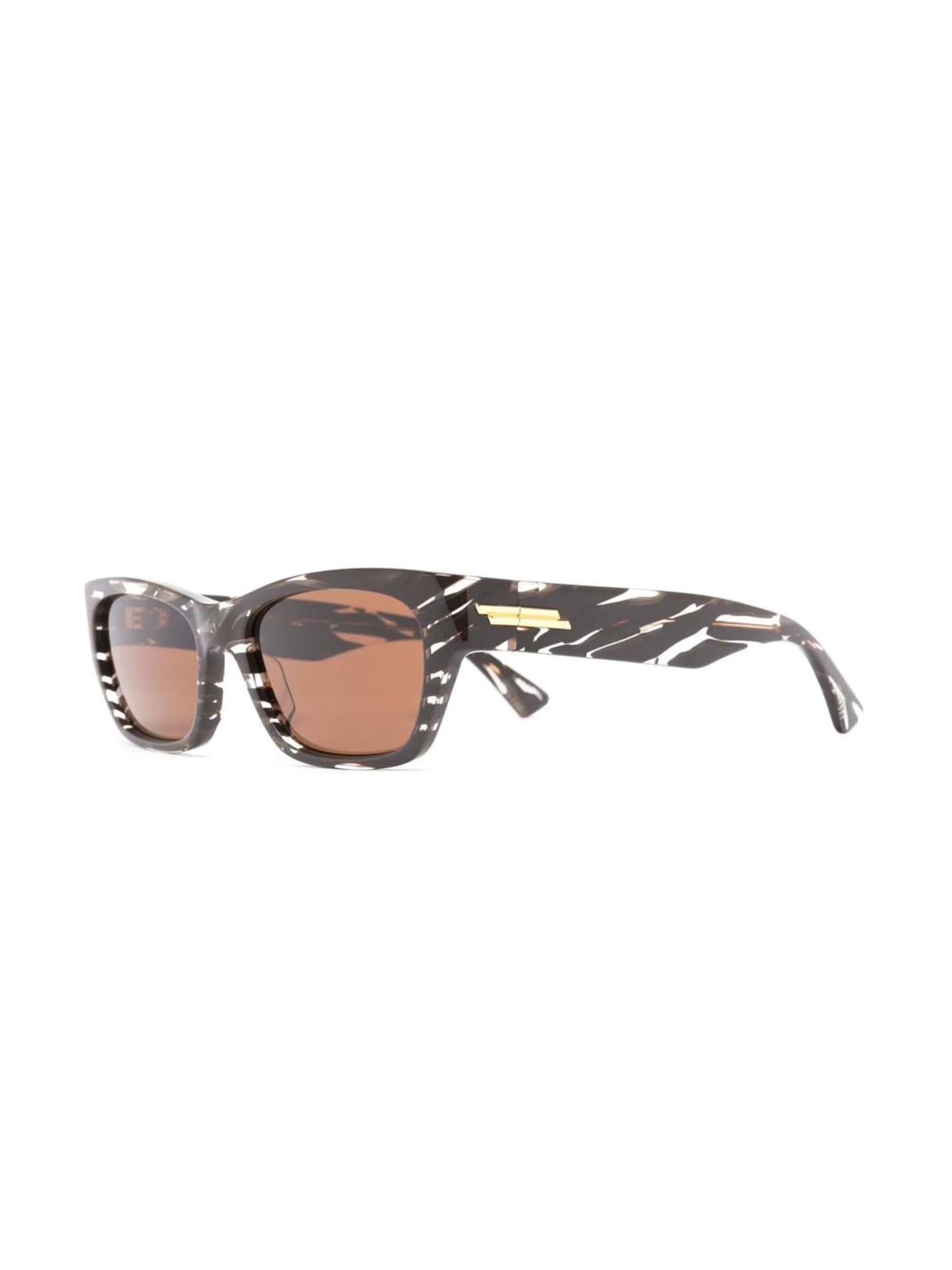 rectangle-frame tinted sunglasses