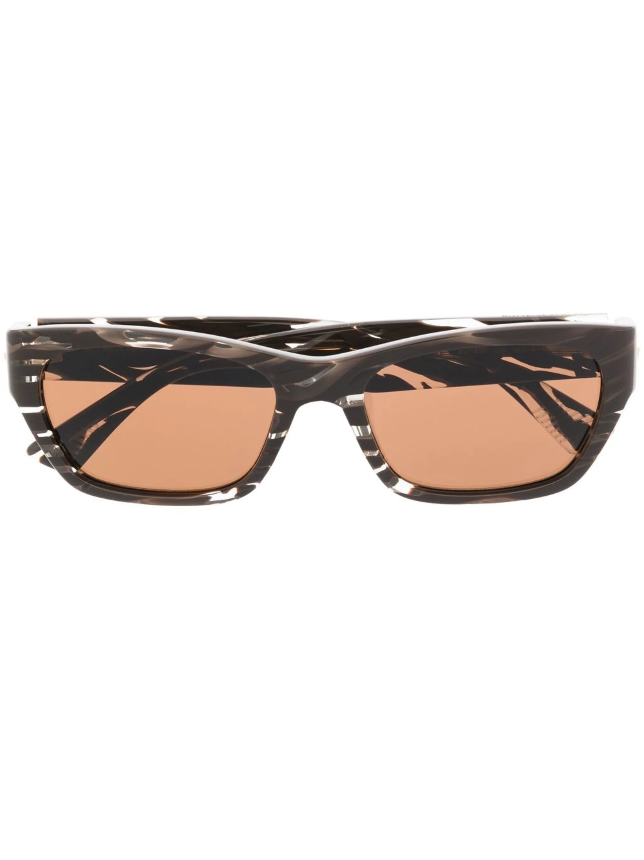 rectangle-frame tinted sunglasses