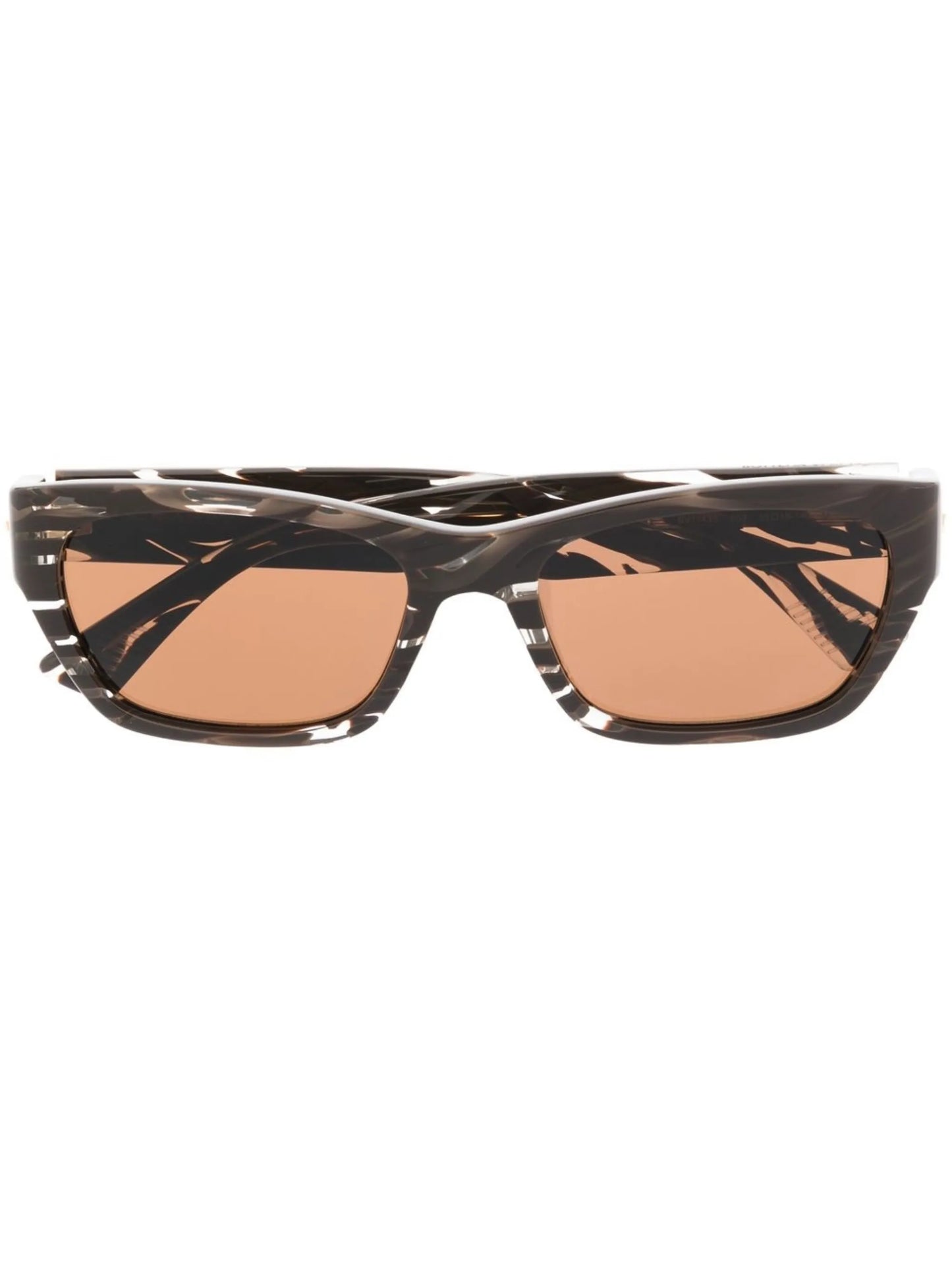 rectangle-frame tinted sunglasses