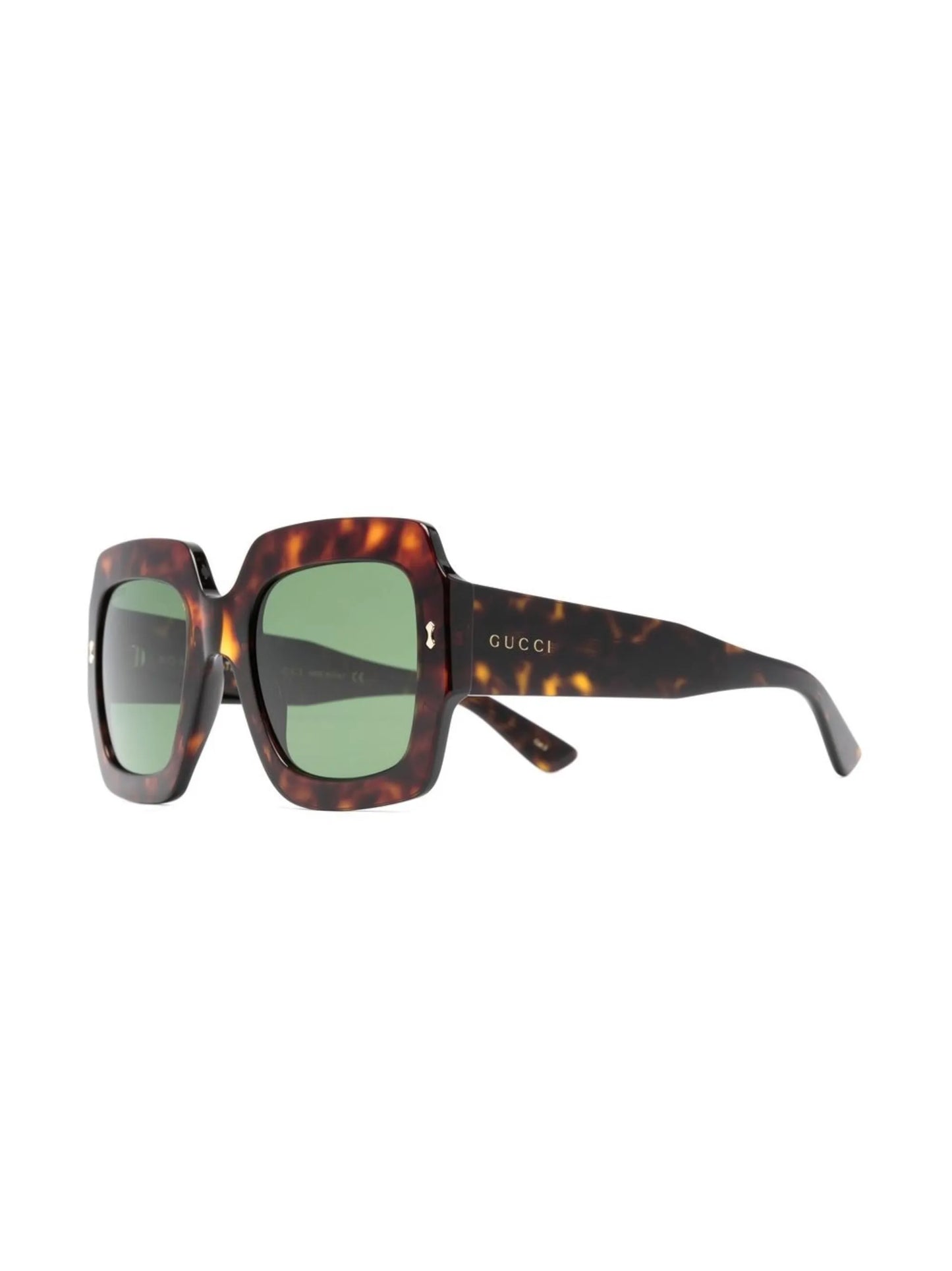 oversized tortoiseshell-frame sunglasses