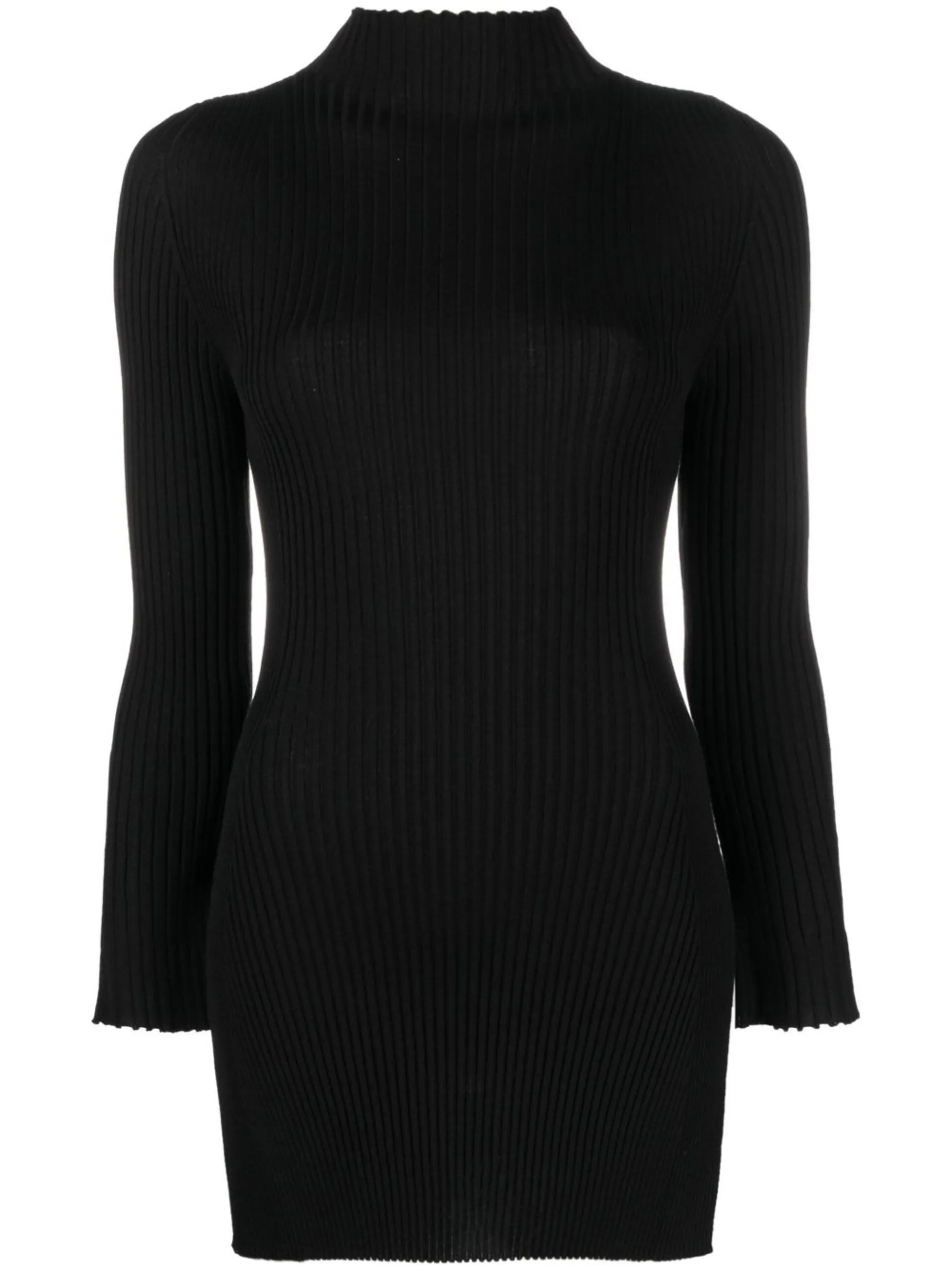 ribbed-knit merino top