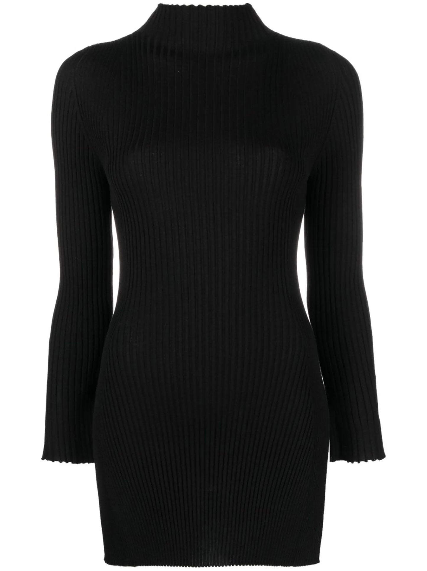 ribbed-knit merino top