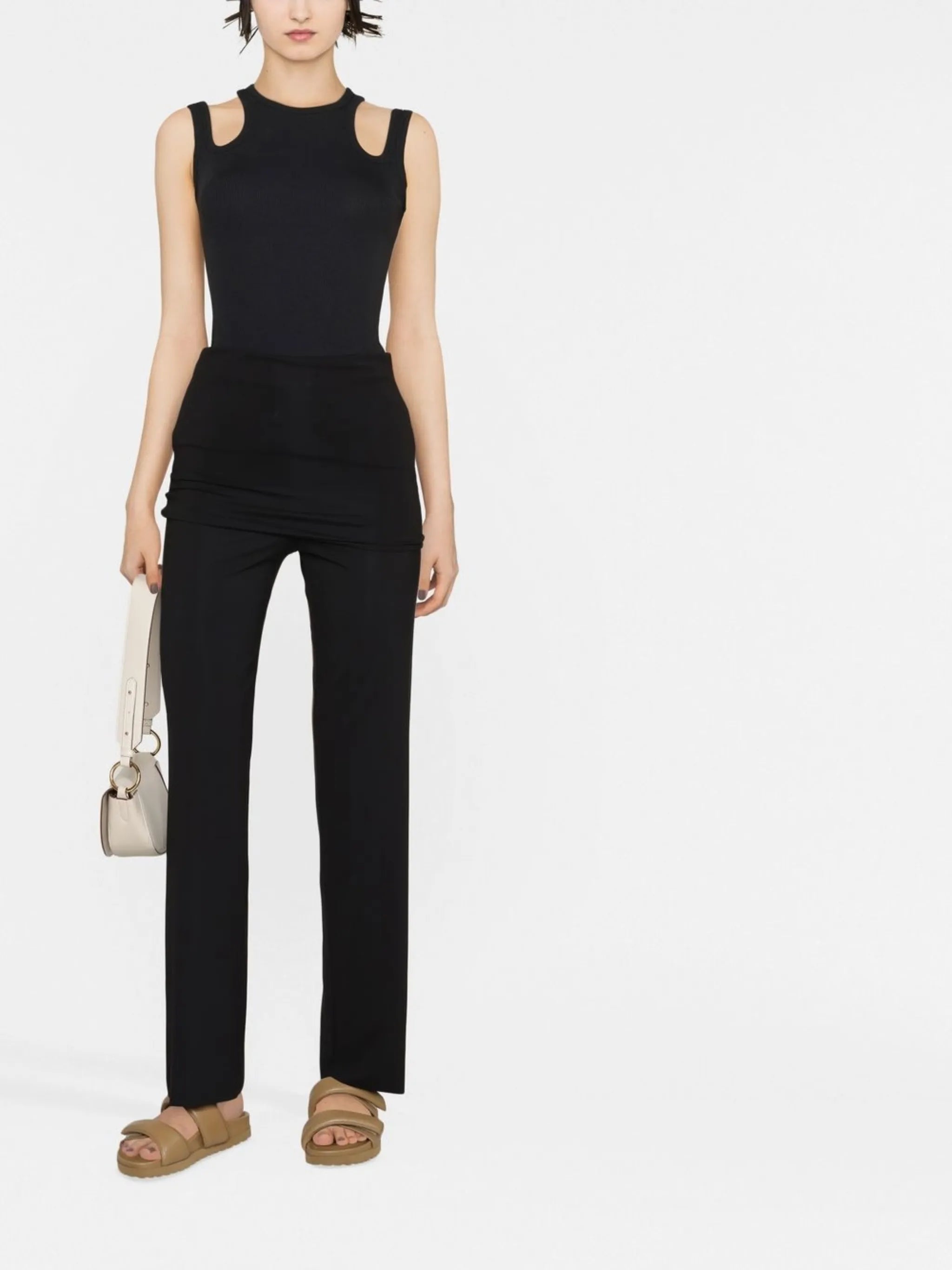 off-shoulder jumpsuit