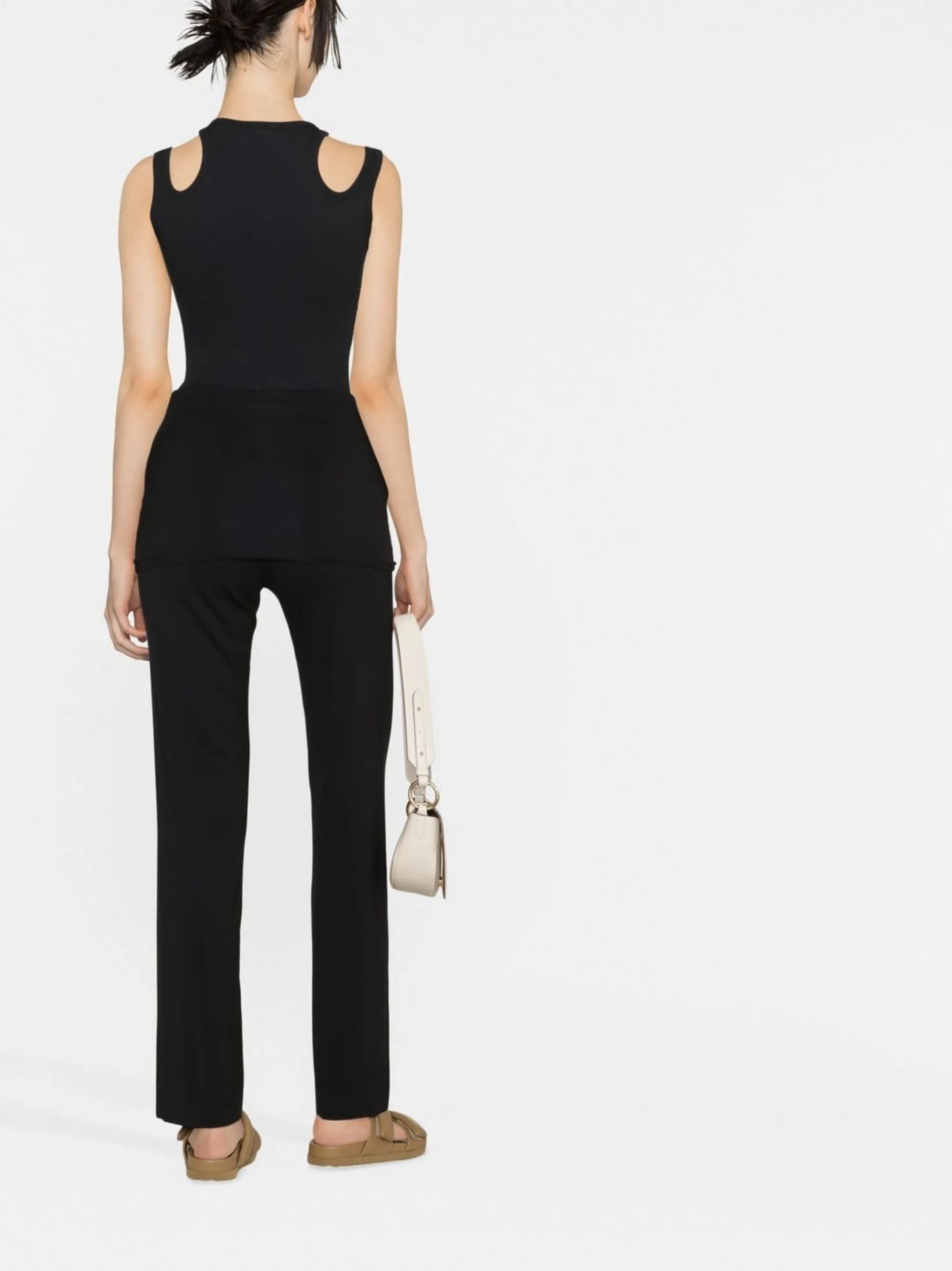 off-shoulder jumpsuit
