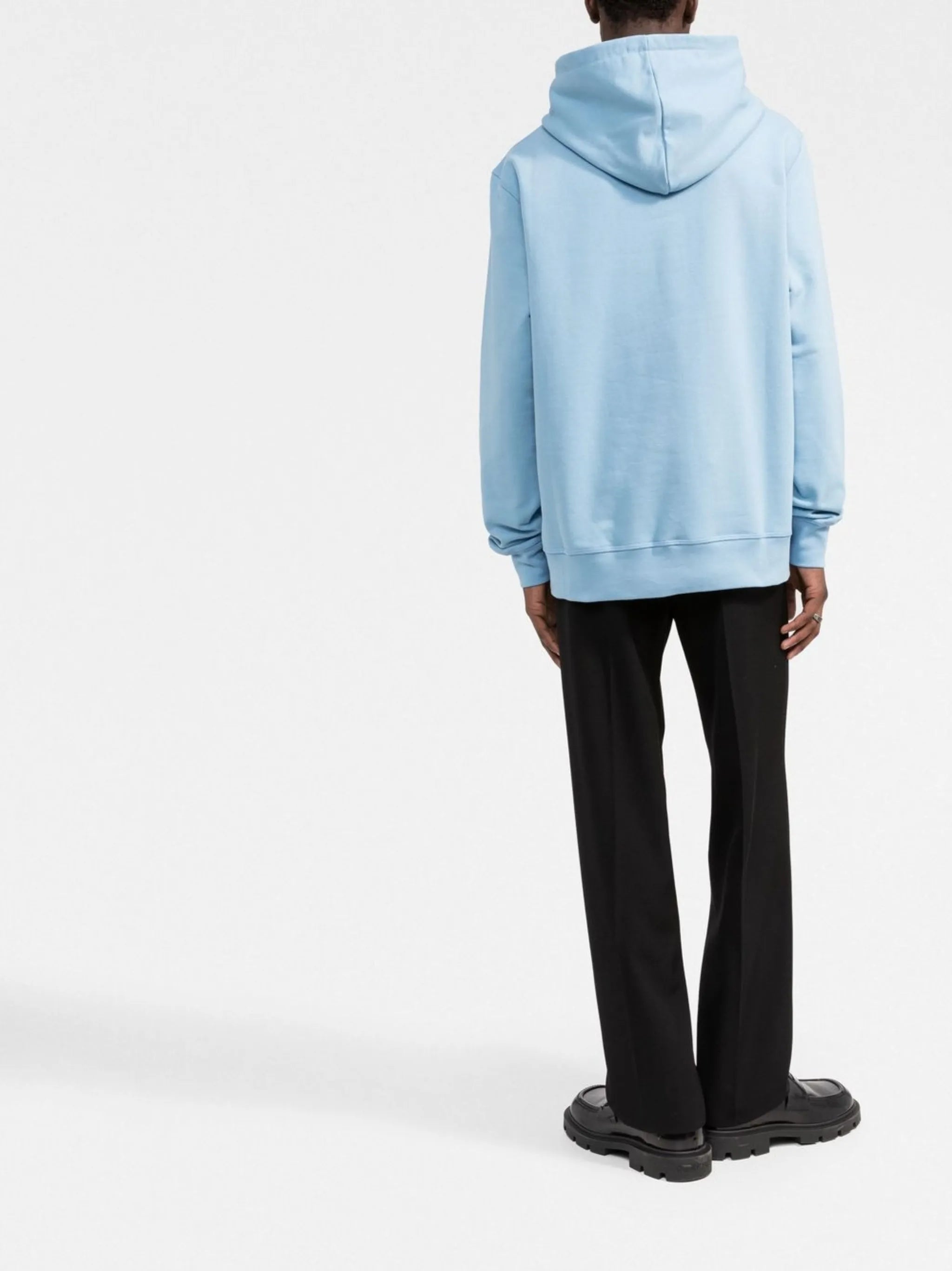 logo-print hooded sweatshirt