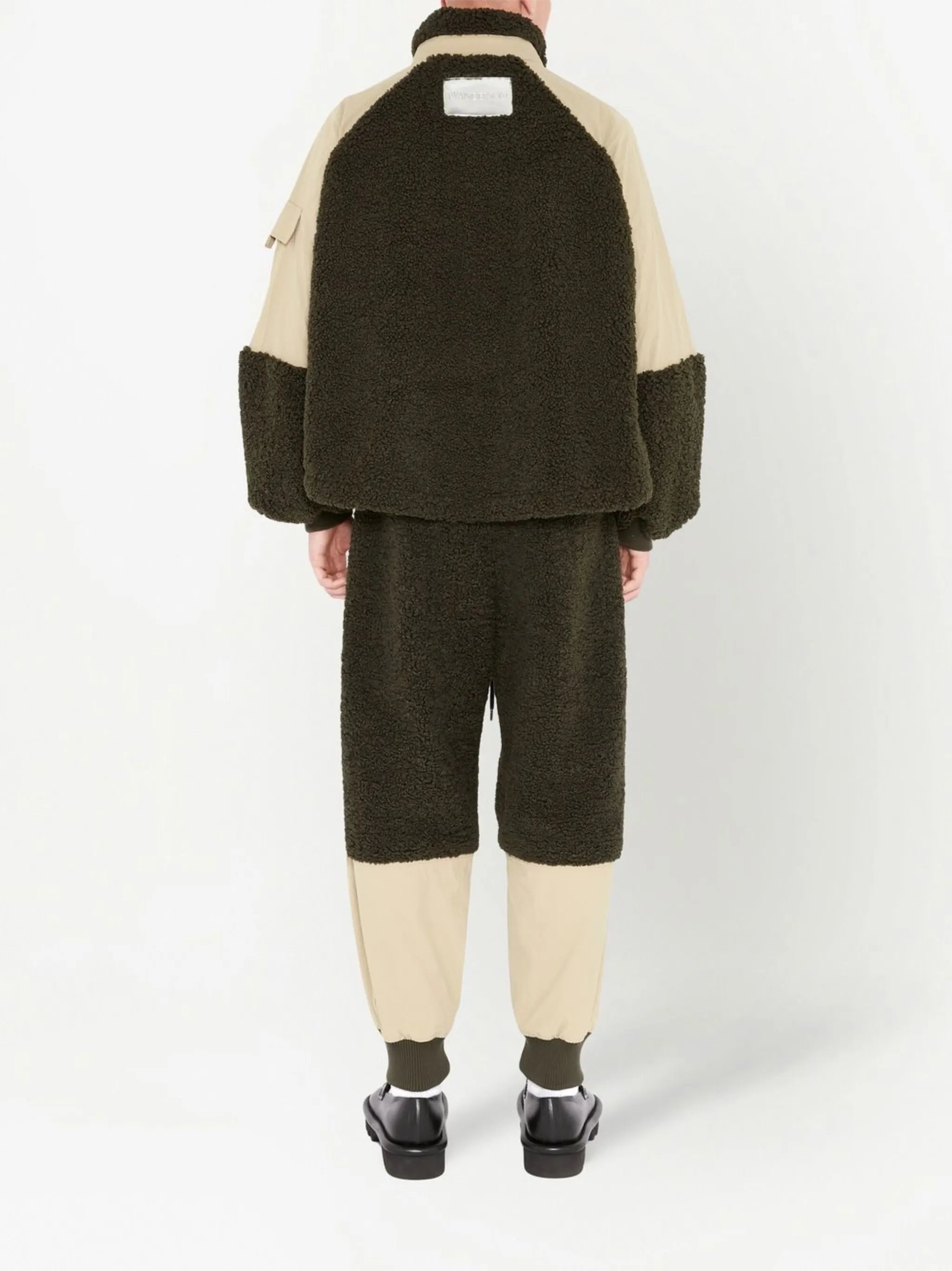 colour-block zip-front jacket