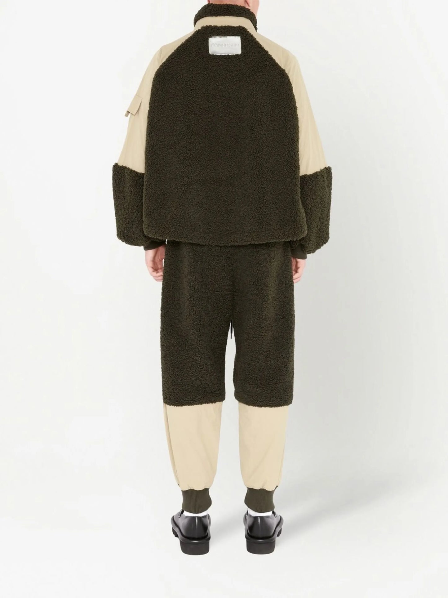 colour-block zip-front jacket