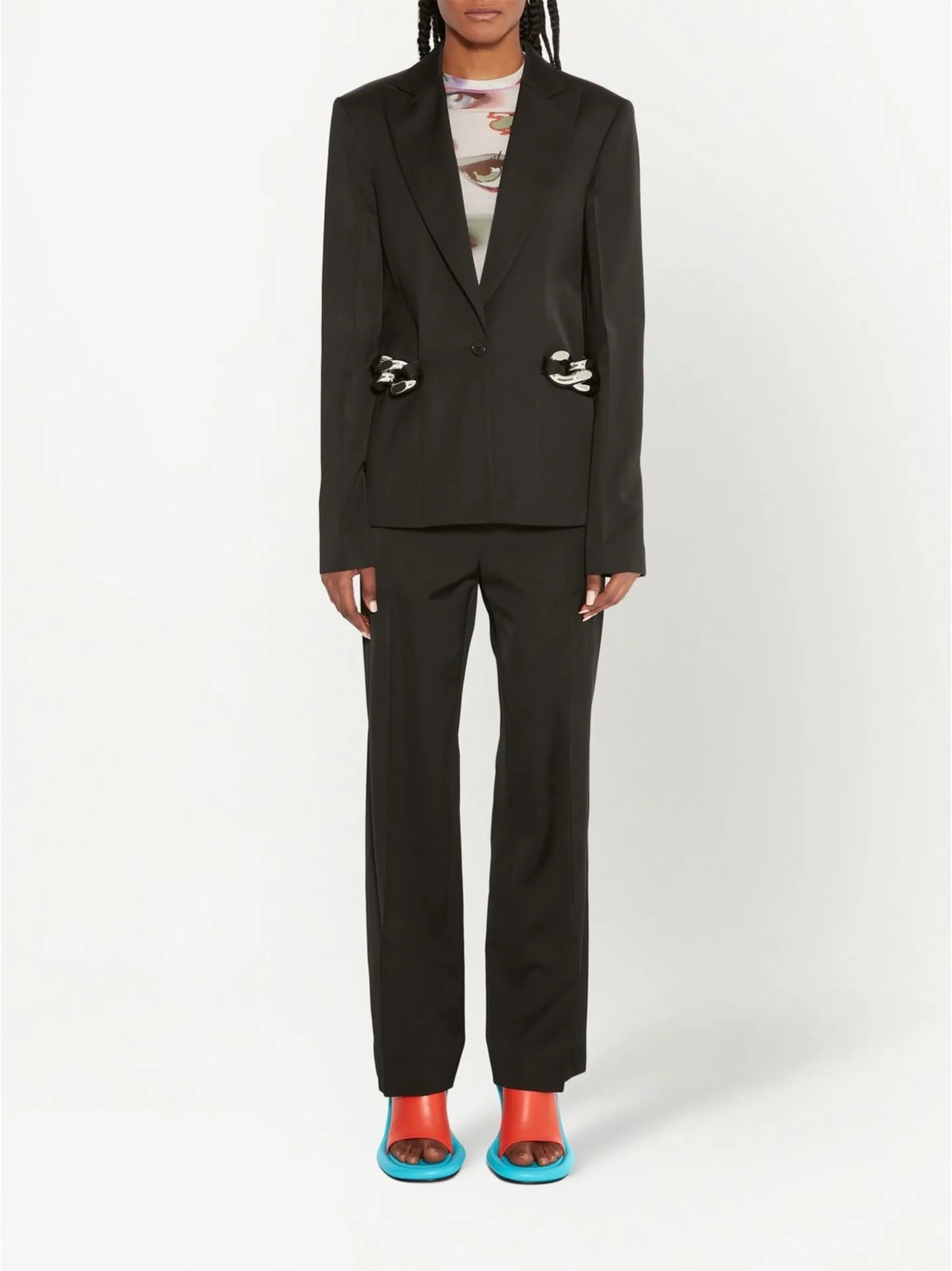 straight-leg trousers
