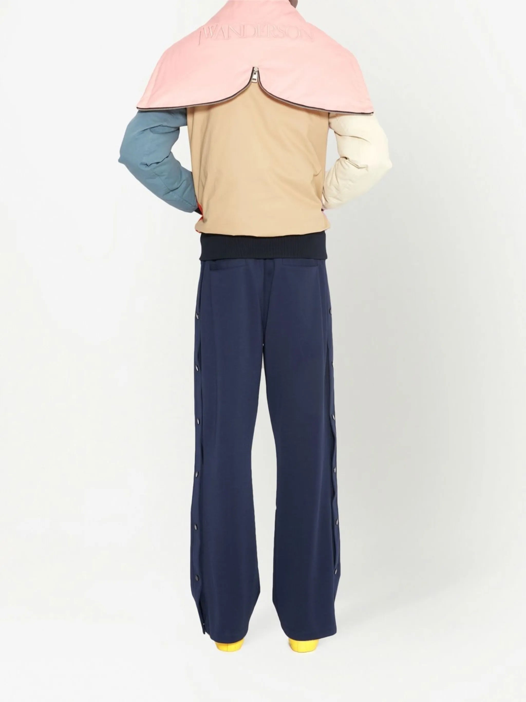 multi-panel zip-fastening jacket