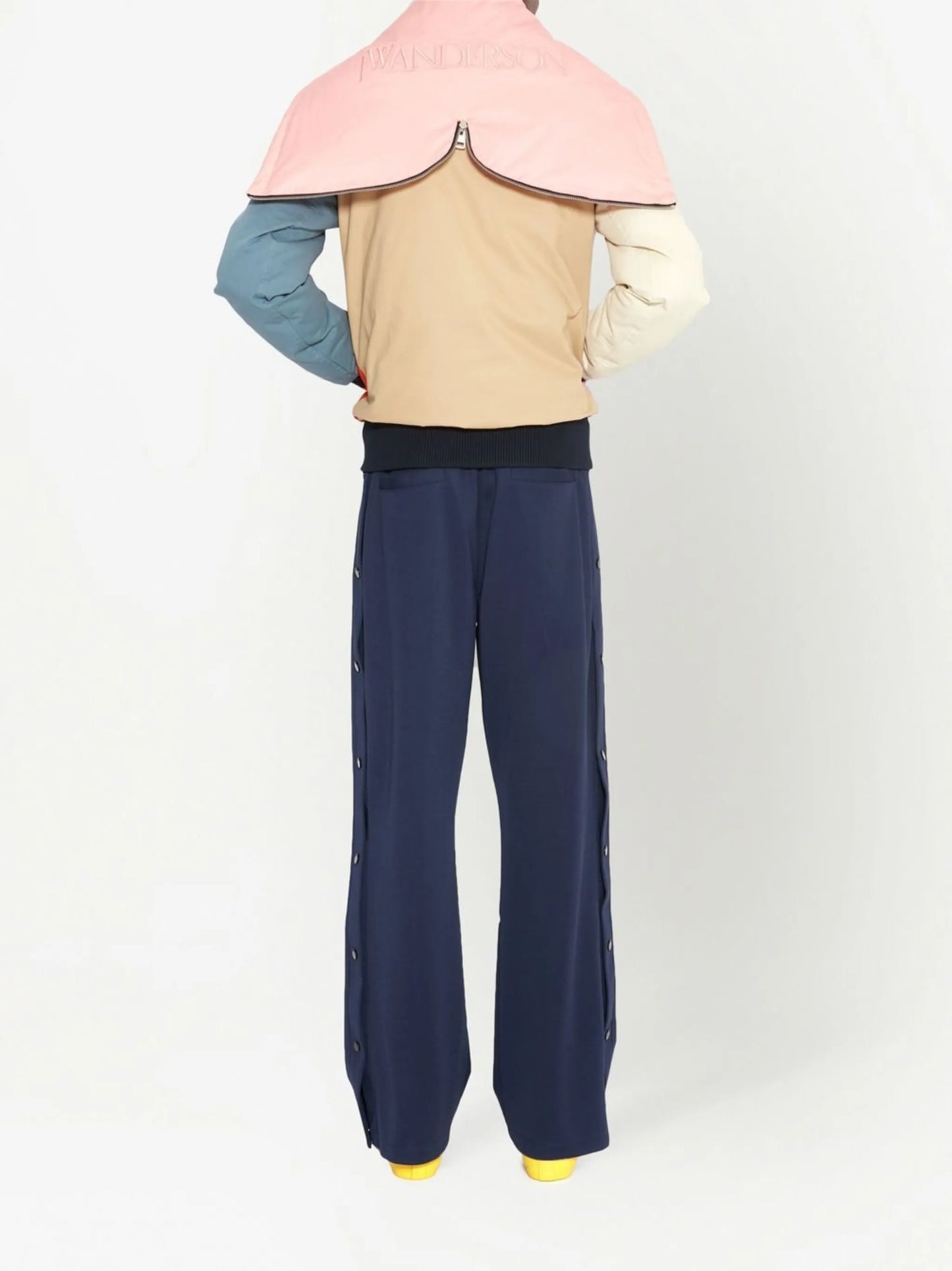 multi-panel zip-fastening jacket