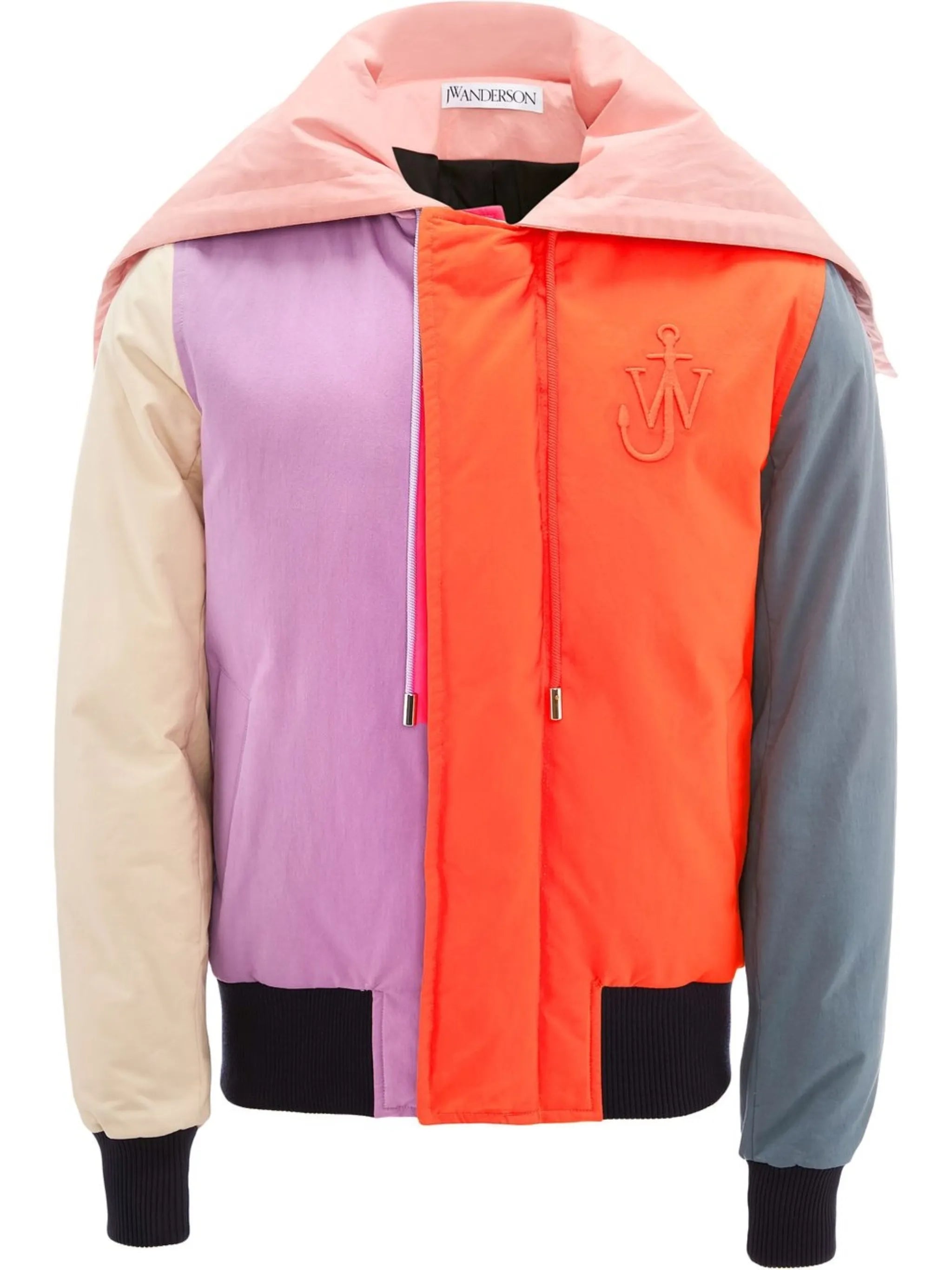 multi-panel zip-fastening jacket