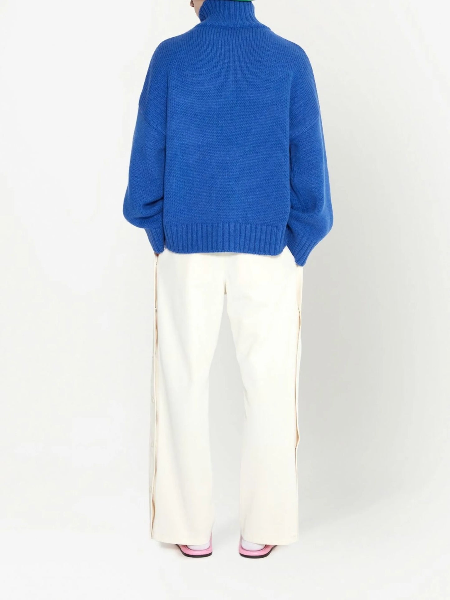 patch-pocket roll neck jumper