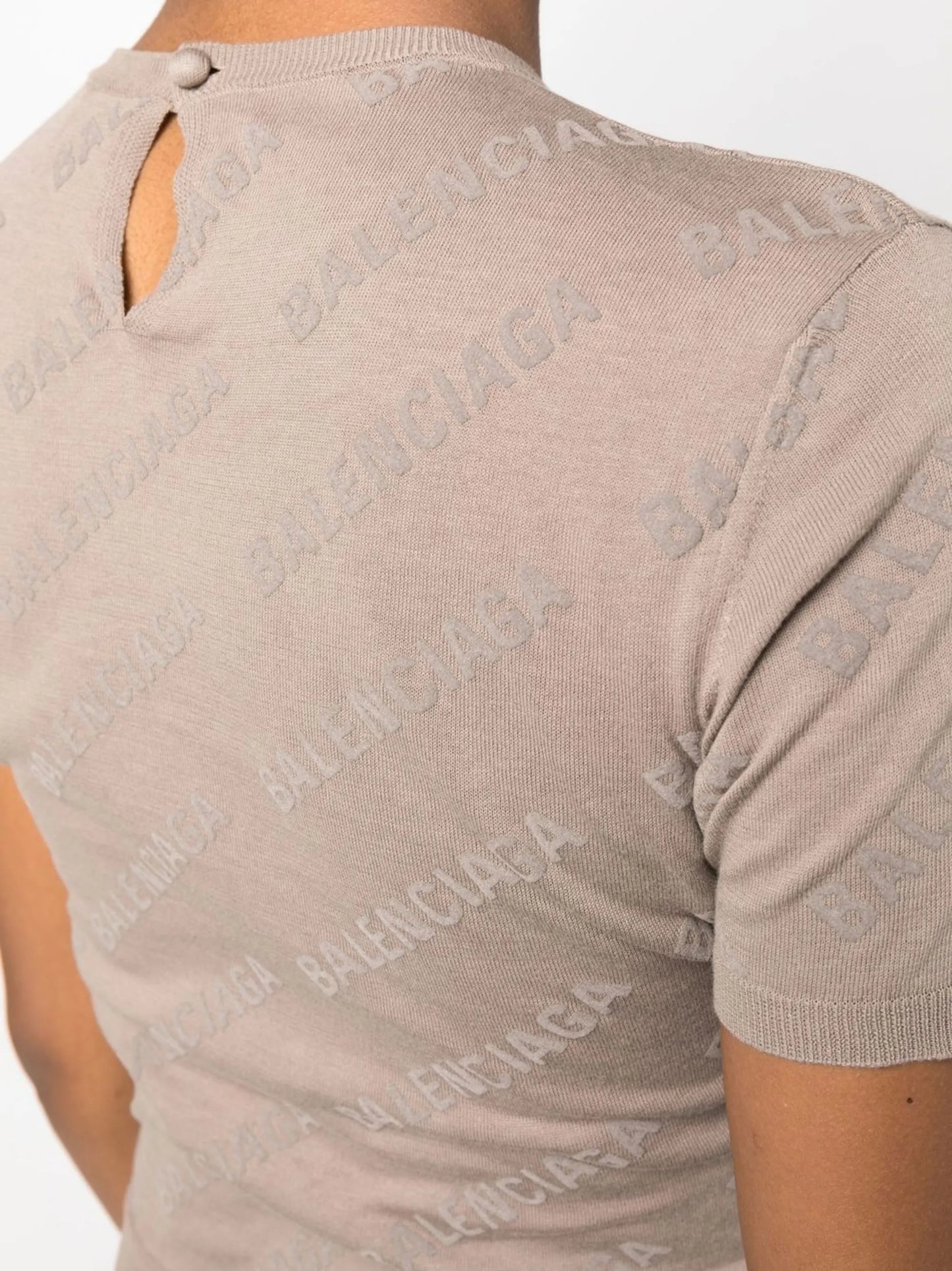 Mini Allover Logo cropped jumper
