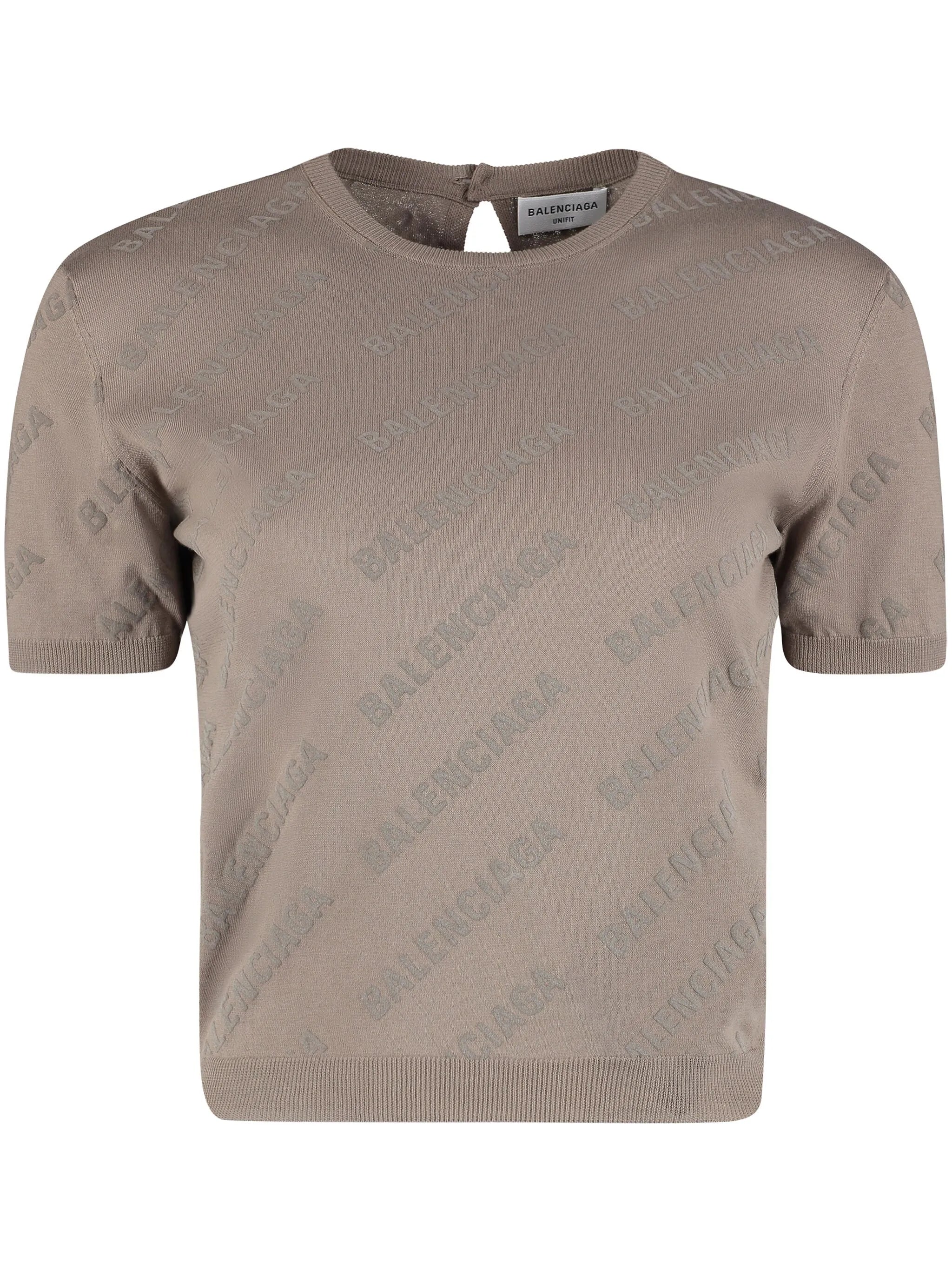 Mini Allover Logo cropped jumper