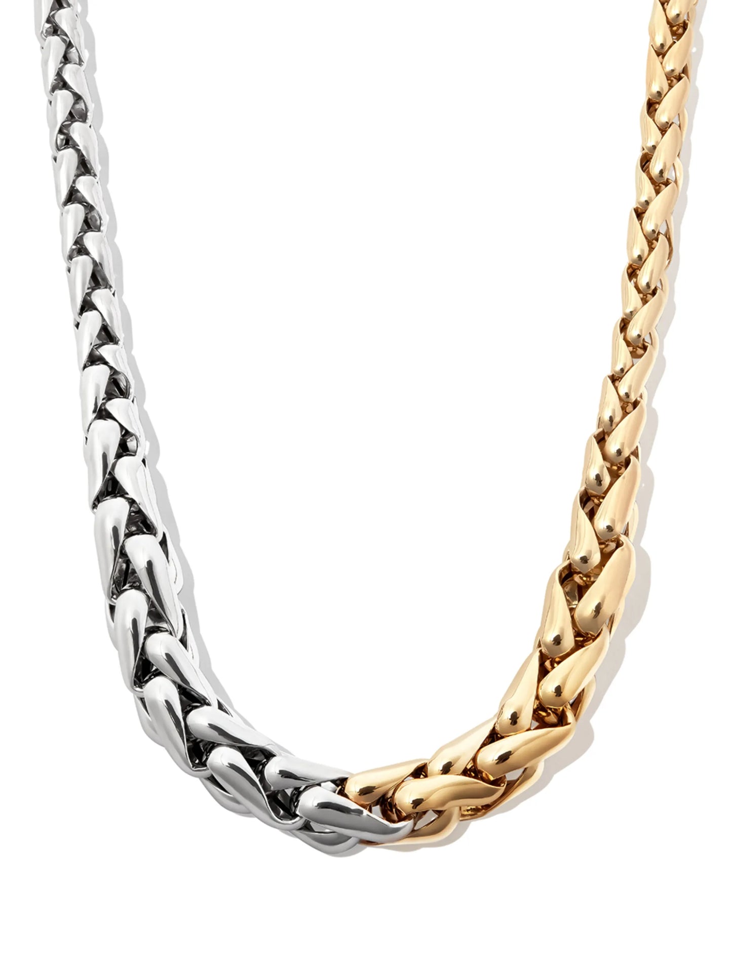 14kt yellow and white gold necklace