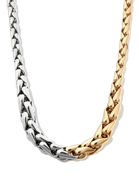 14kt yellow and white gold necklace