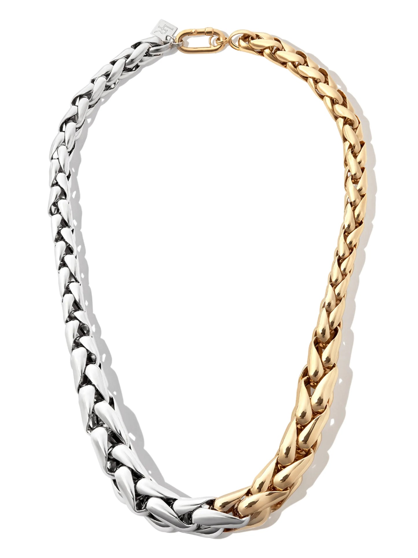 14kt yellow and white gold necklace
