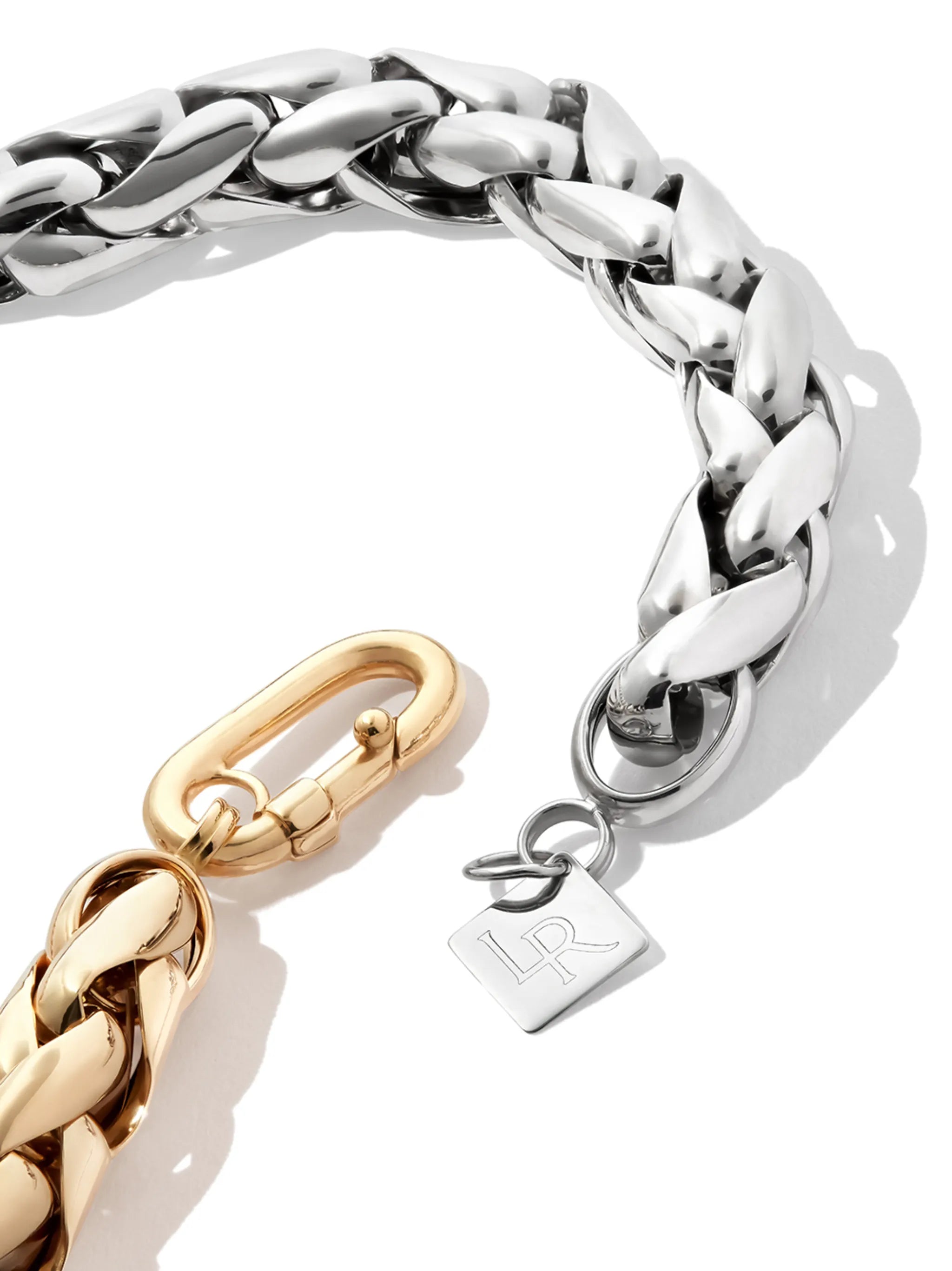 14kt yellow and white gold necklace