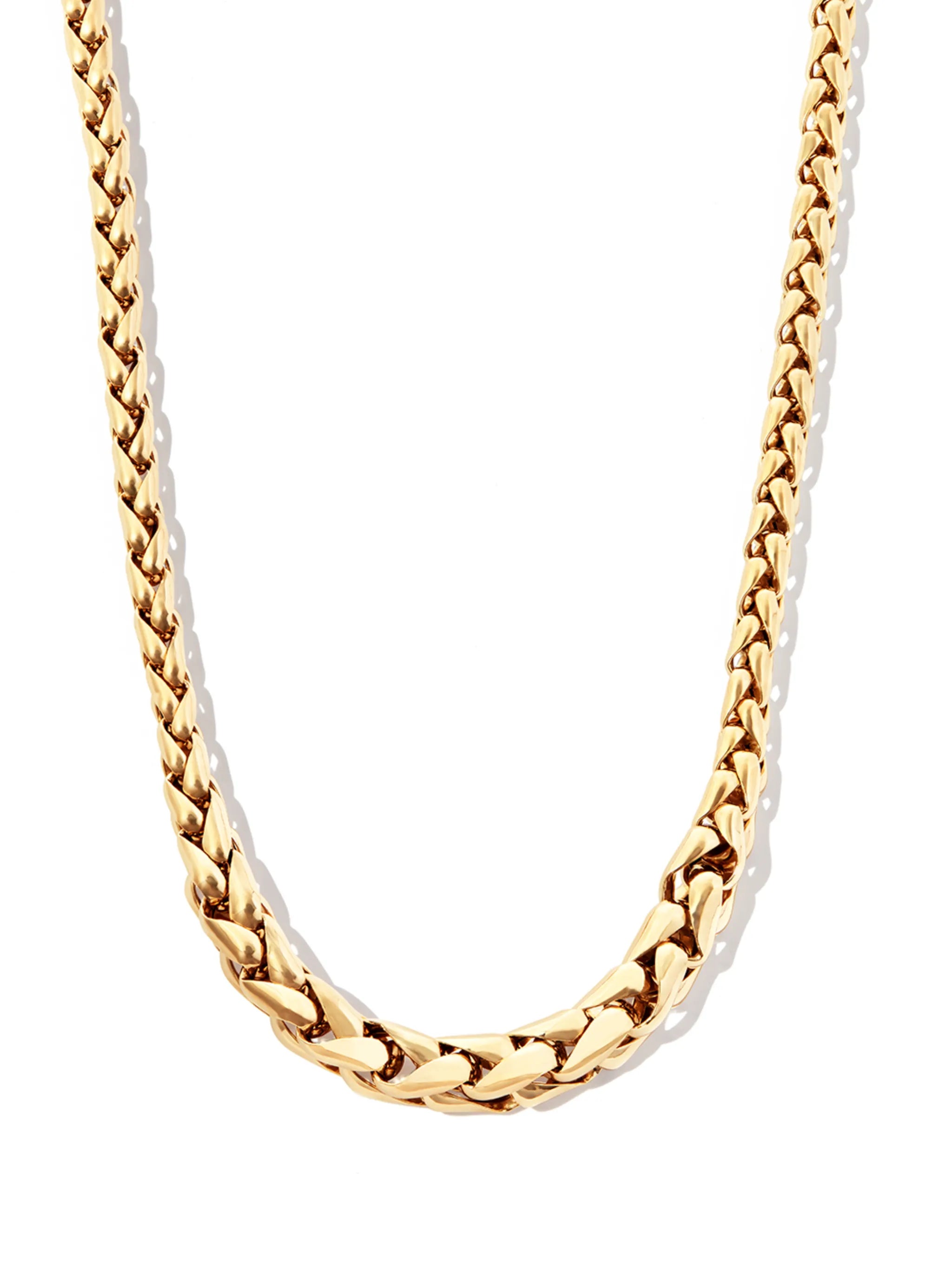 14kt yellow gold twist-chain necklace