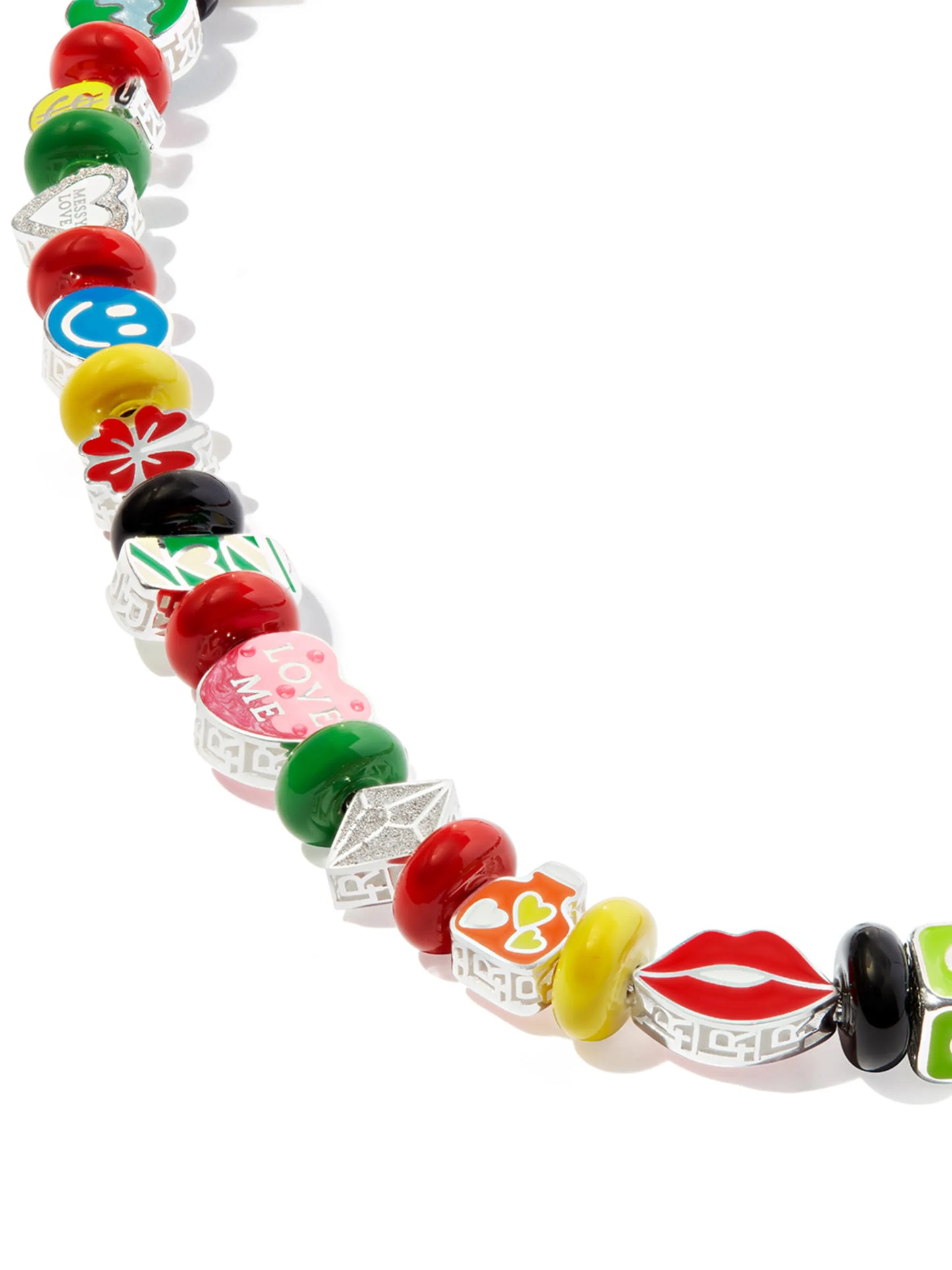 sterling silver beaded necklace