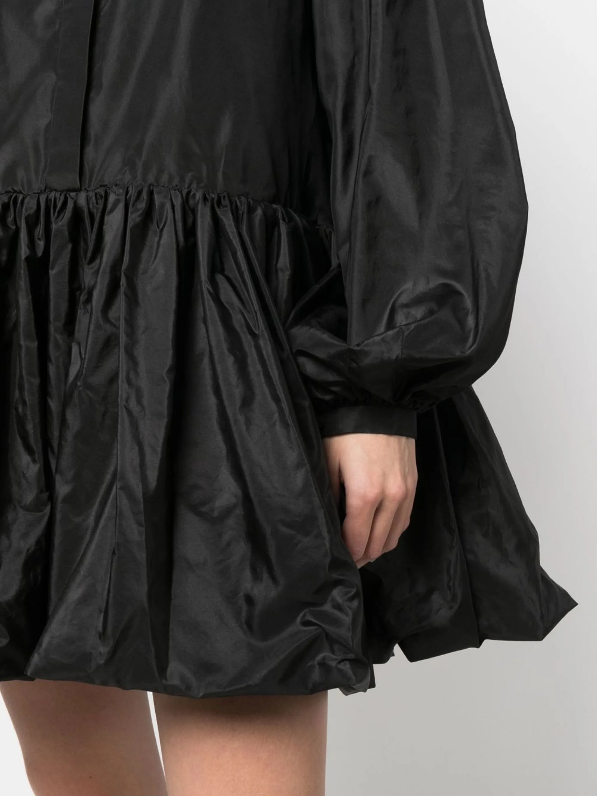 washed taffeta shirt dress