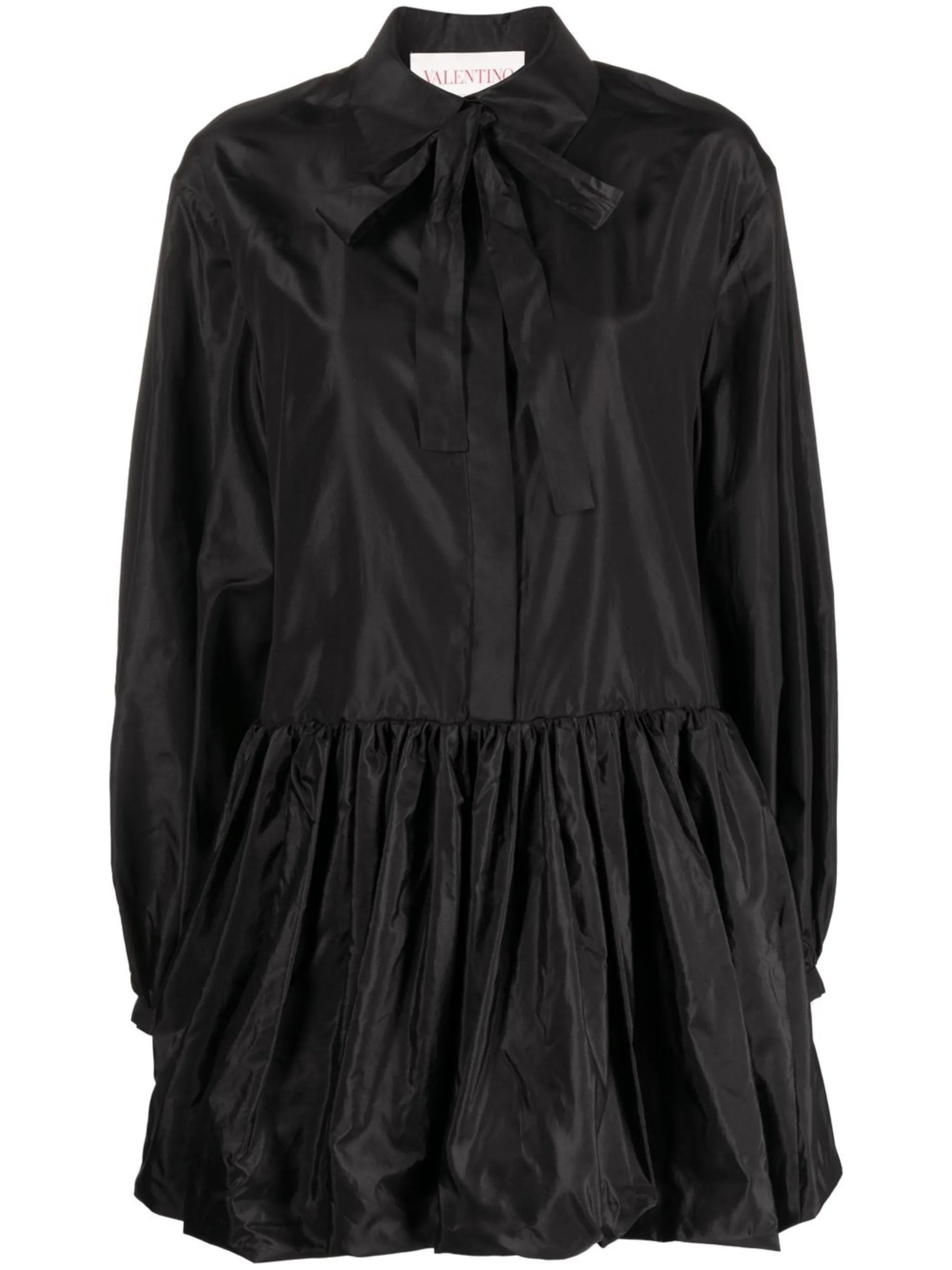 washed taffeta shirt dress