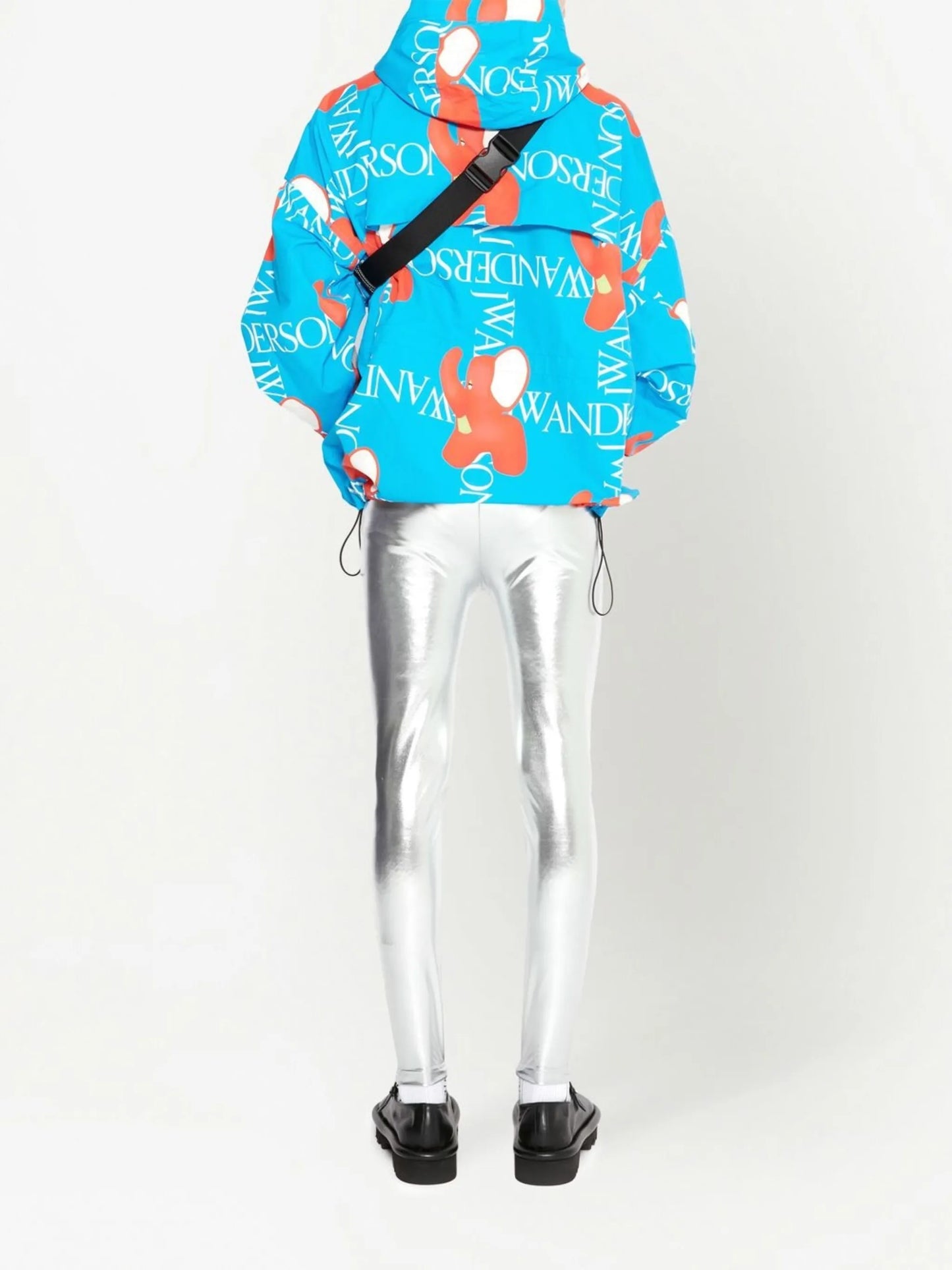 logo-print hooded jacket