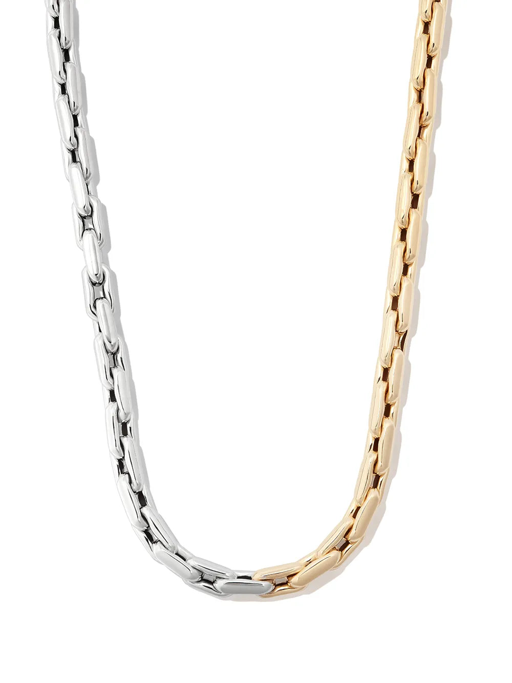 14kt gold chunky chain-link necklace
