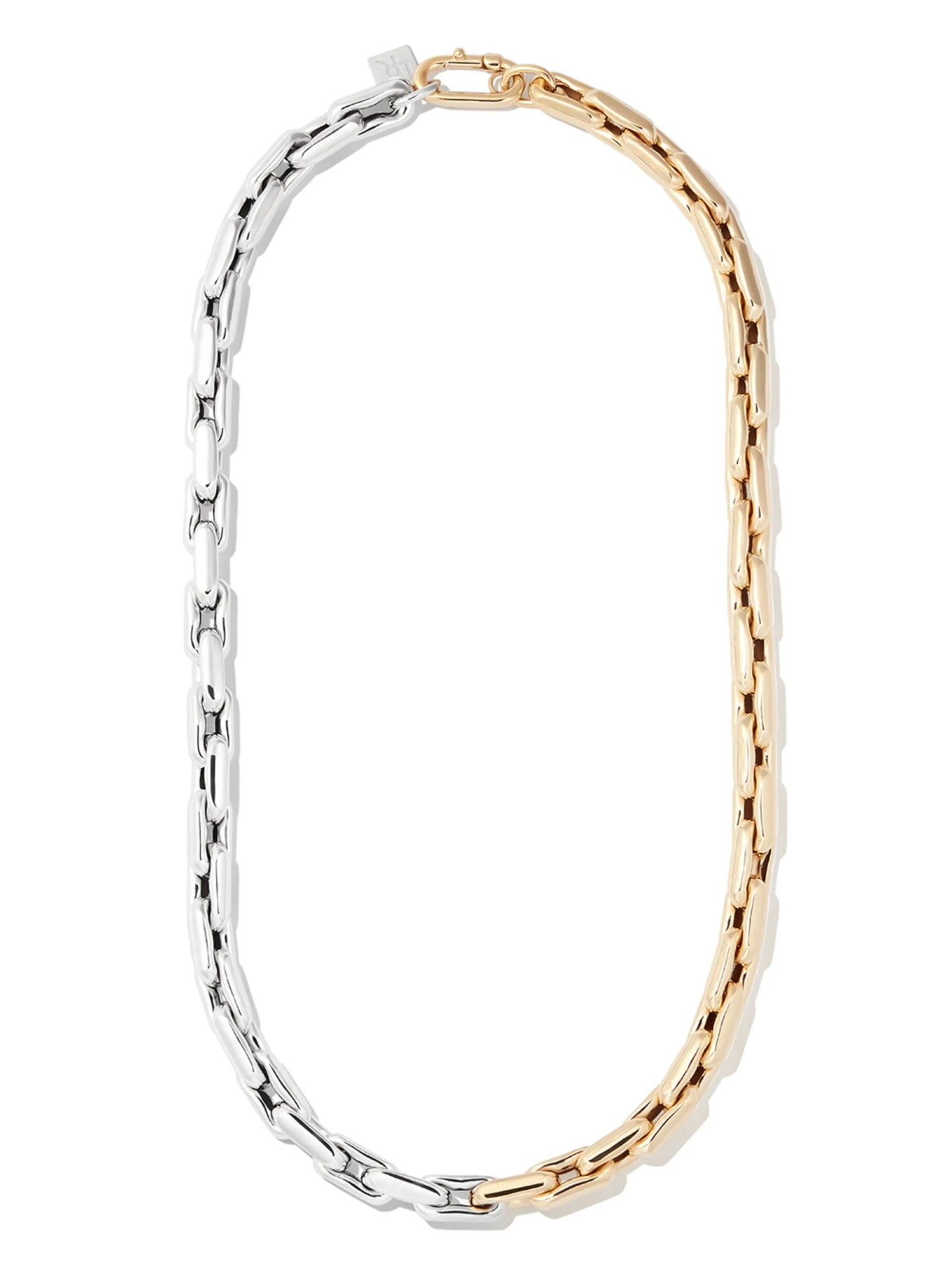 14kt gold chunky chain-link necklace