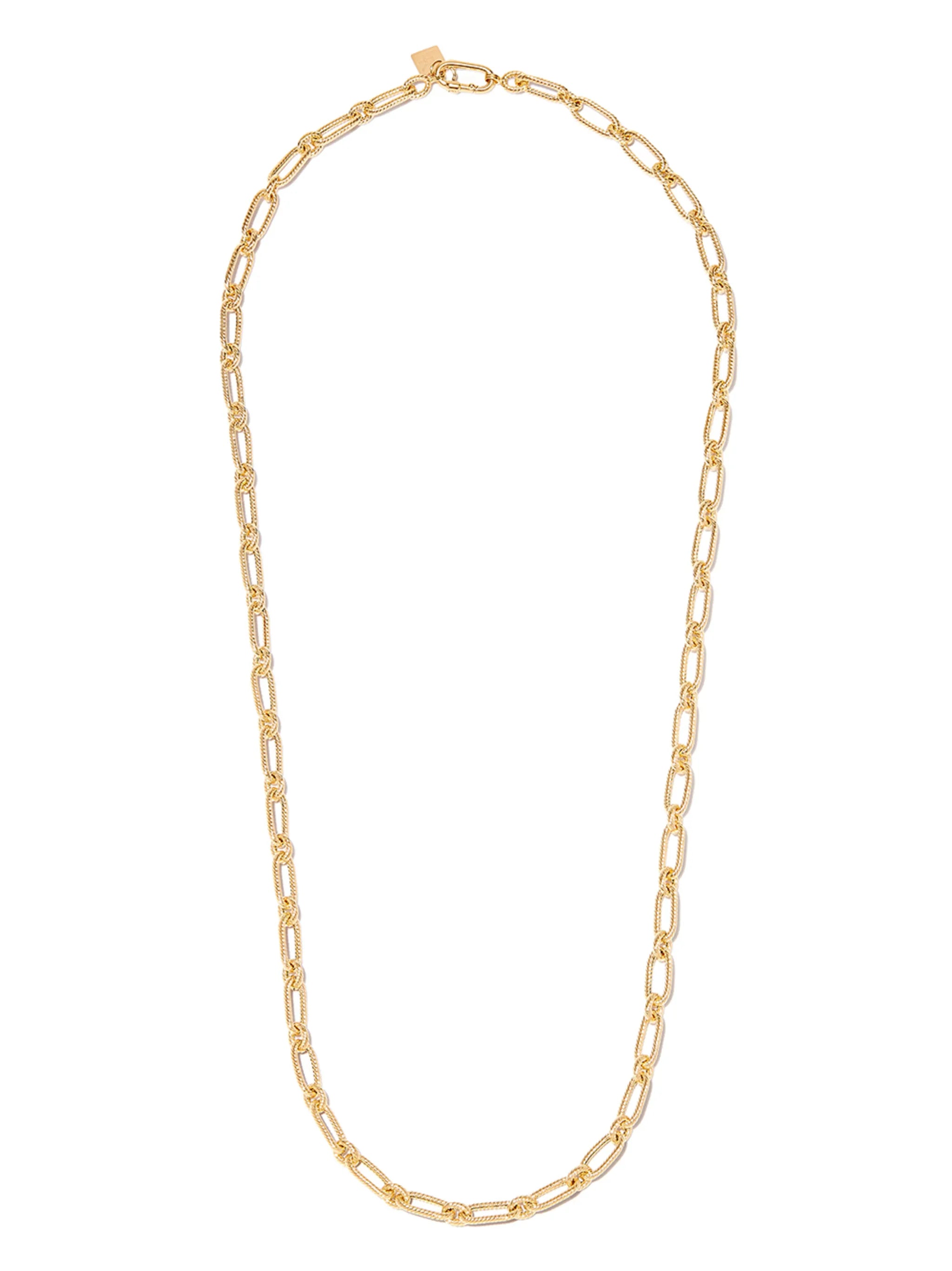14kt yellow gold twist-chain necklace