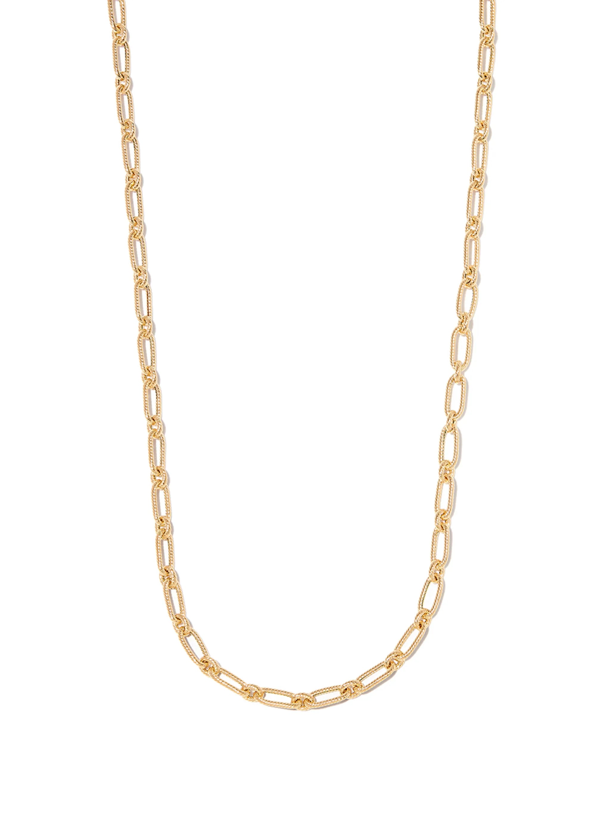 14kt yellow gold twist-chain necklace