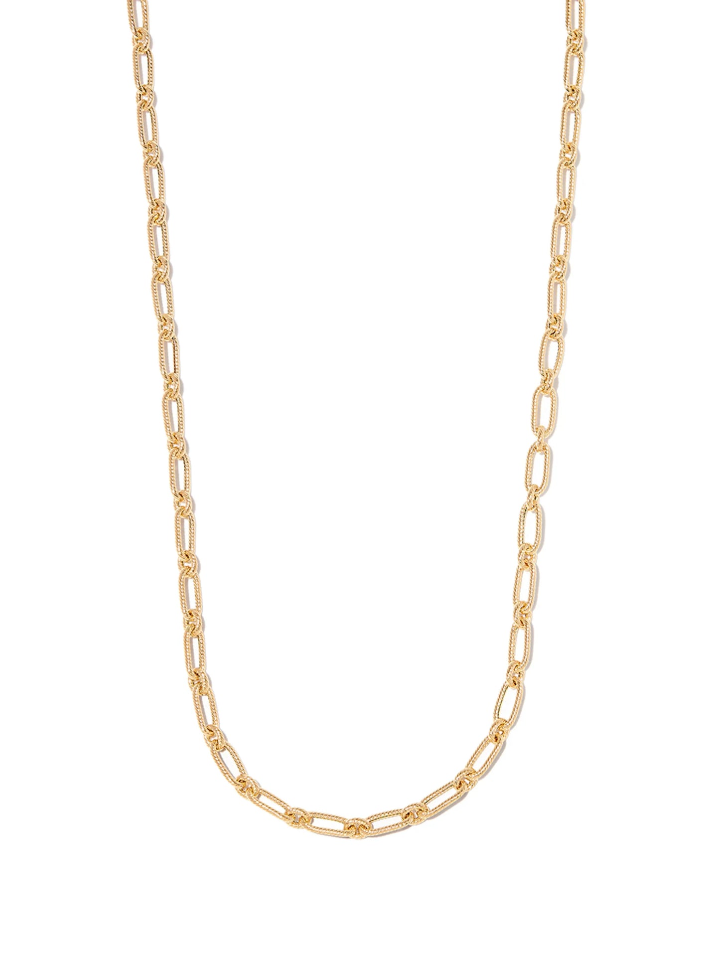 14kt yellow gold twist-chain necklace