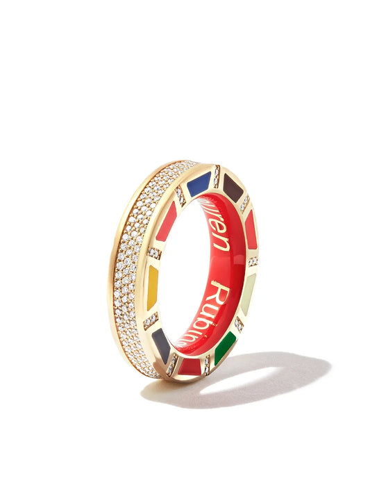 14kt yellow and white gold diamond ring