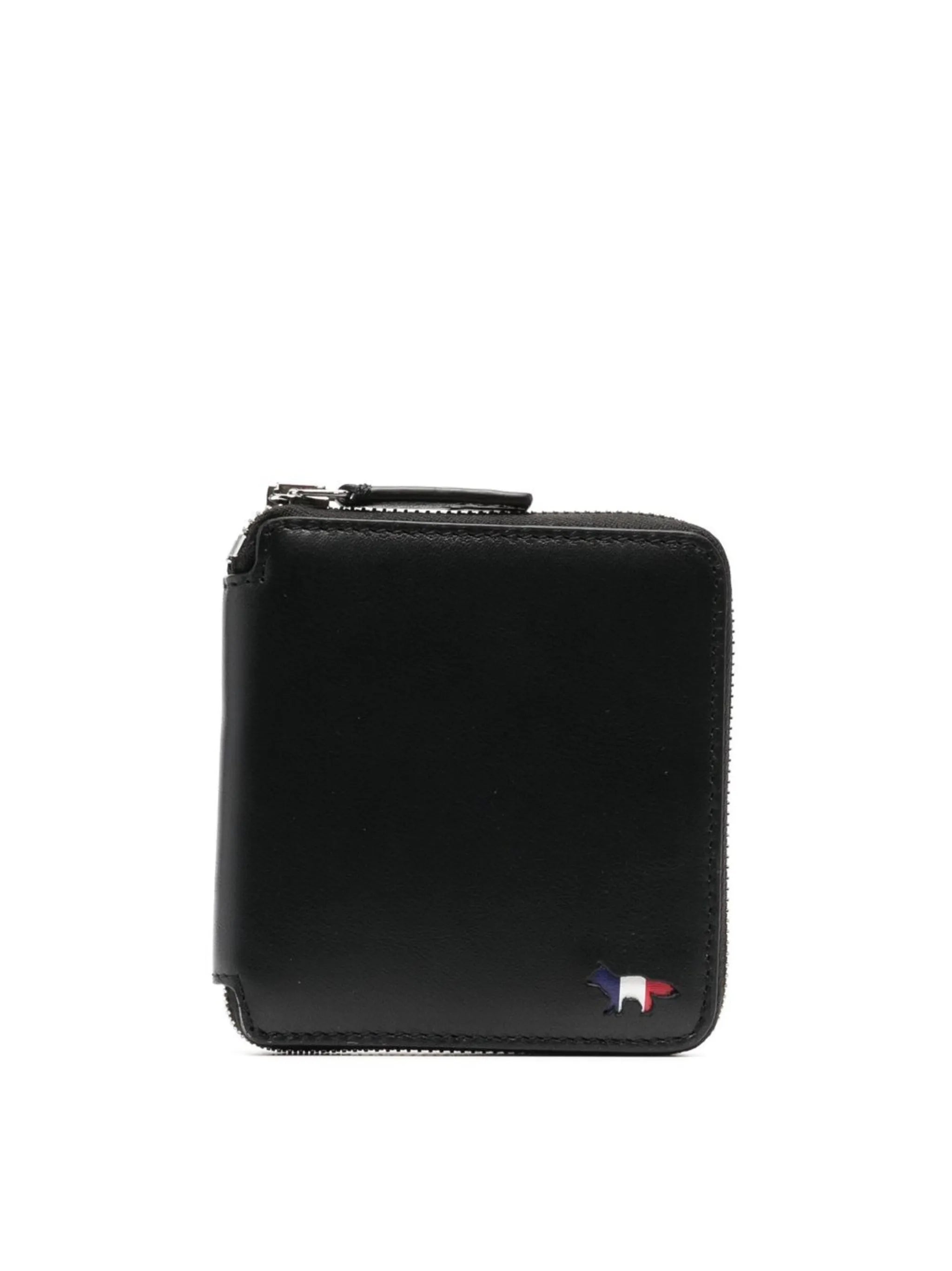 fox motif zip wallet
