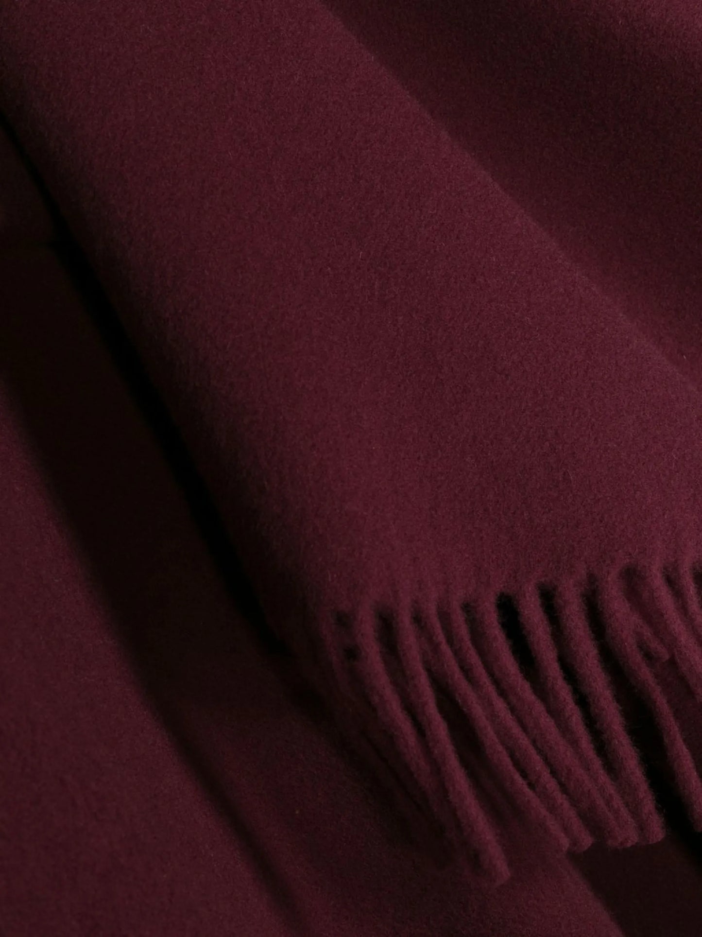 fox-patch fringed scarf