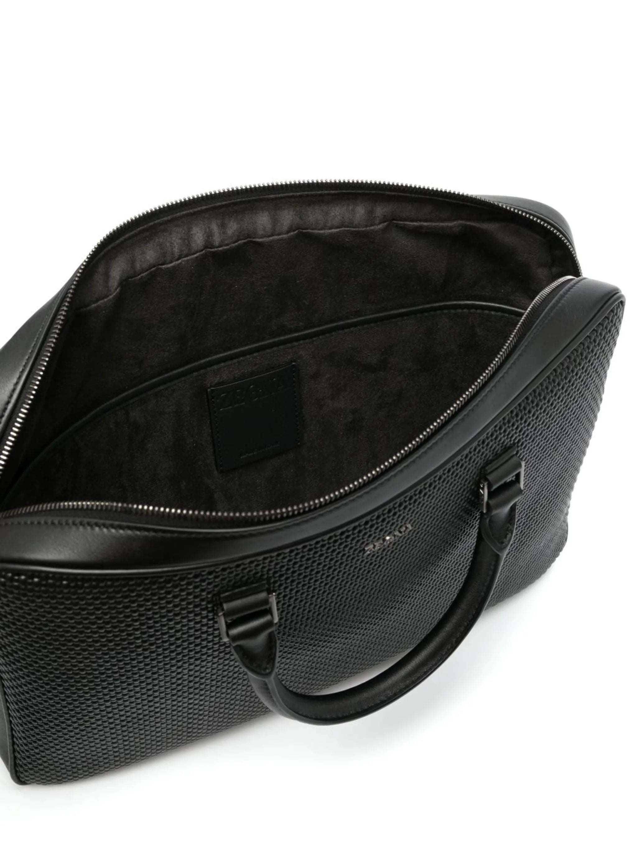 waffle-texture laptop bag