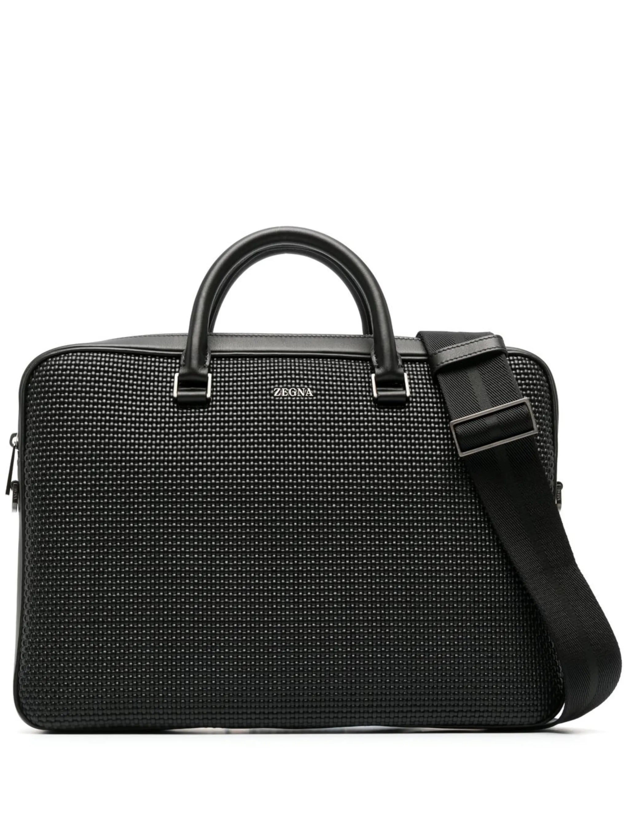 waffle-texture laptop bag