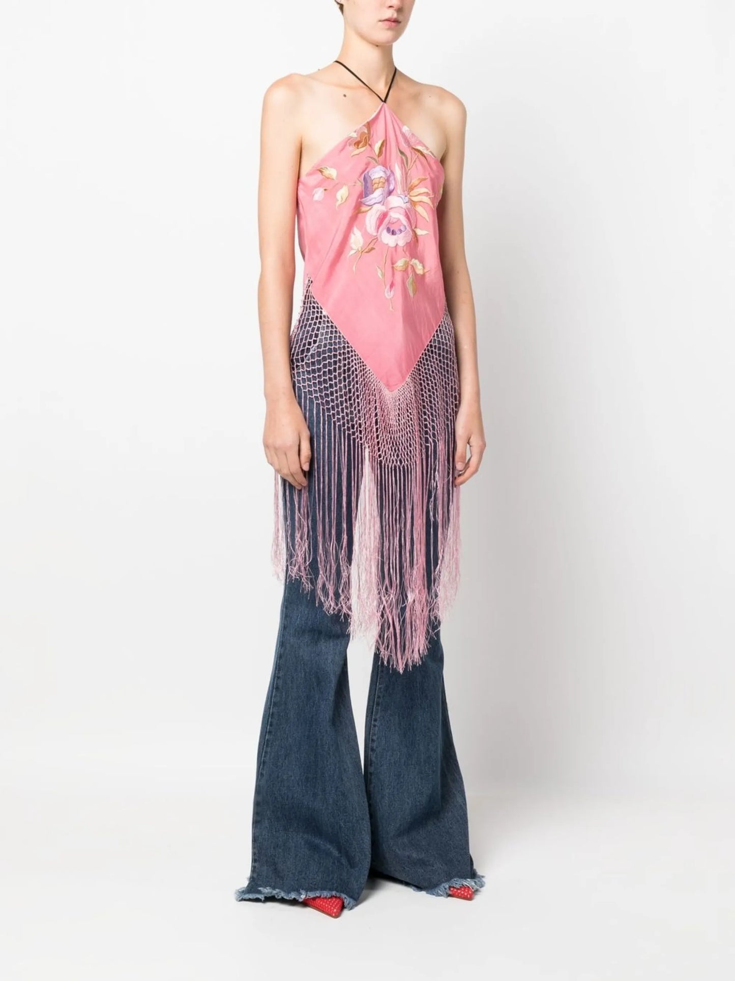 Piano Shawl halterneck top
