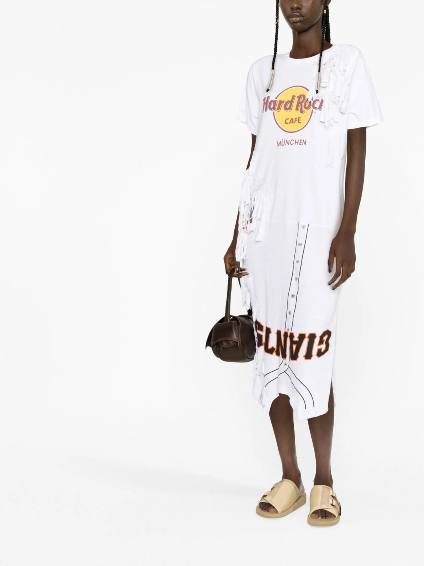 The Reconstituted short-sleeve T-shirt dress
