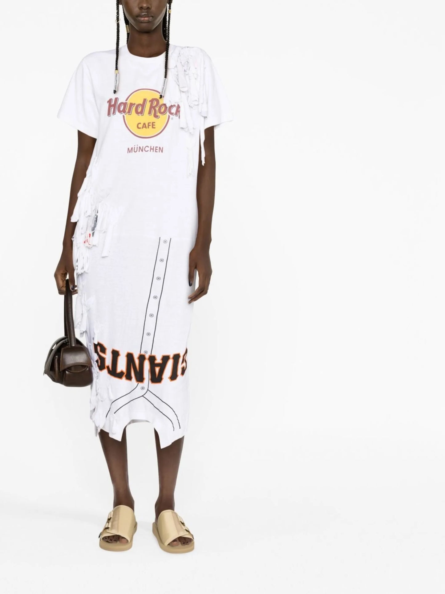 The Reconstituted short-sleeve T-shirt dress