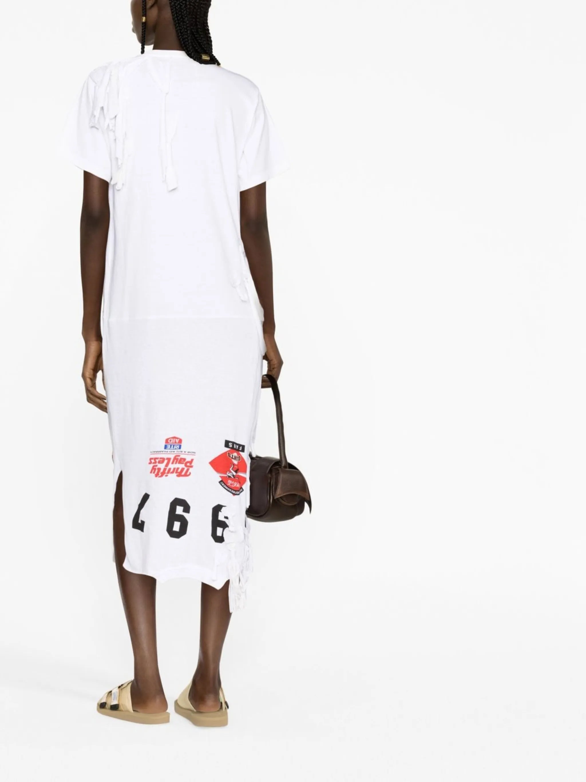 The Reconstituted short-sleeve T-shirt dress