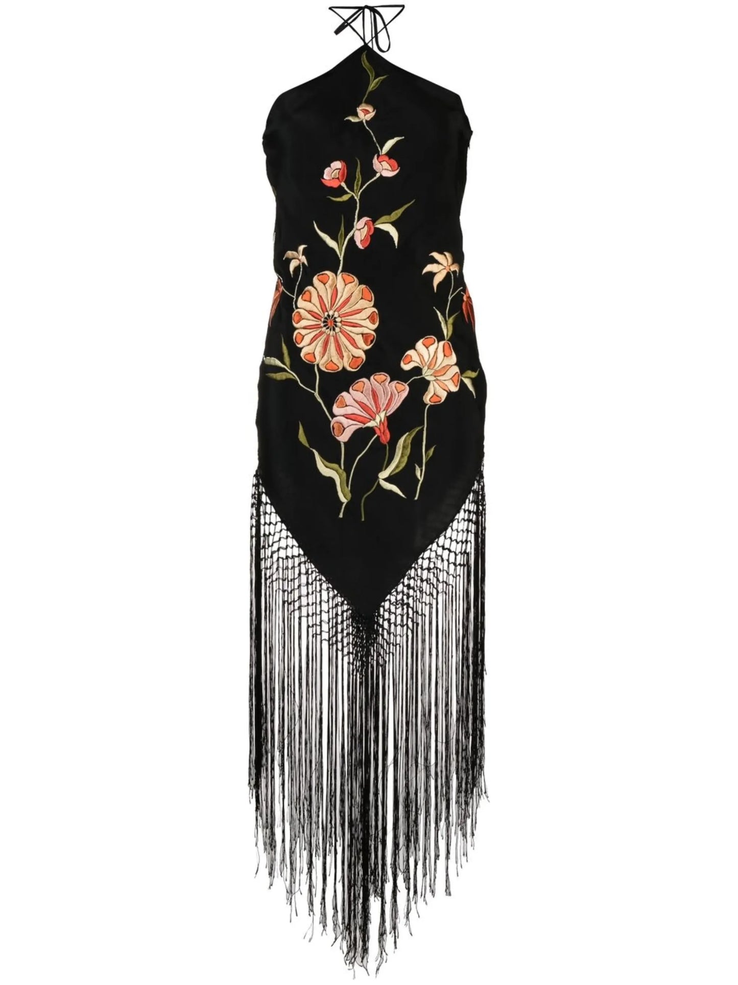 Piano-Shawl halterneck dress