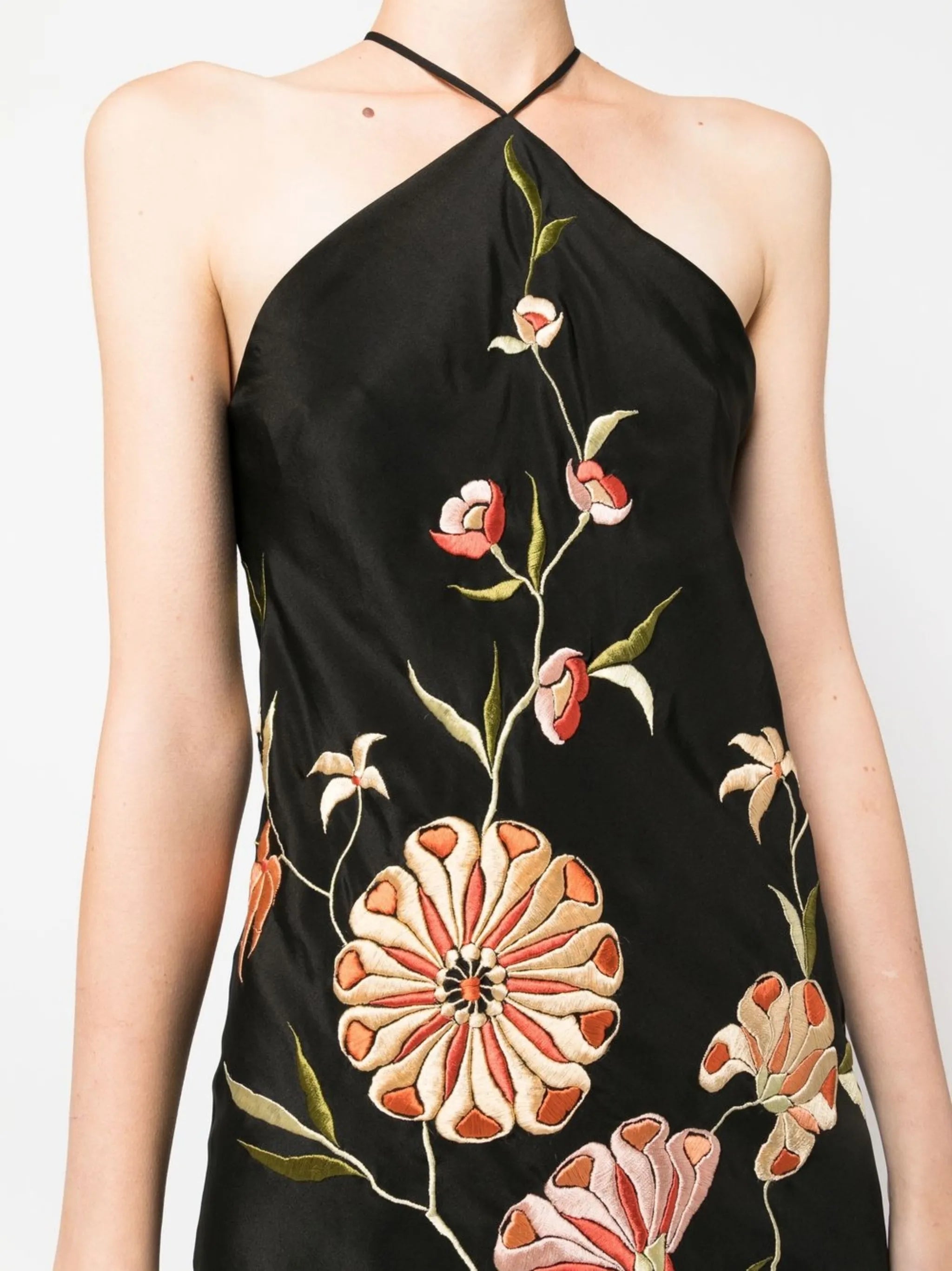 Piano-Shawl halterneck dress