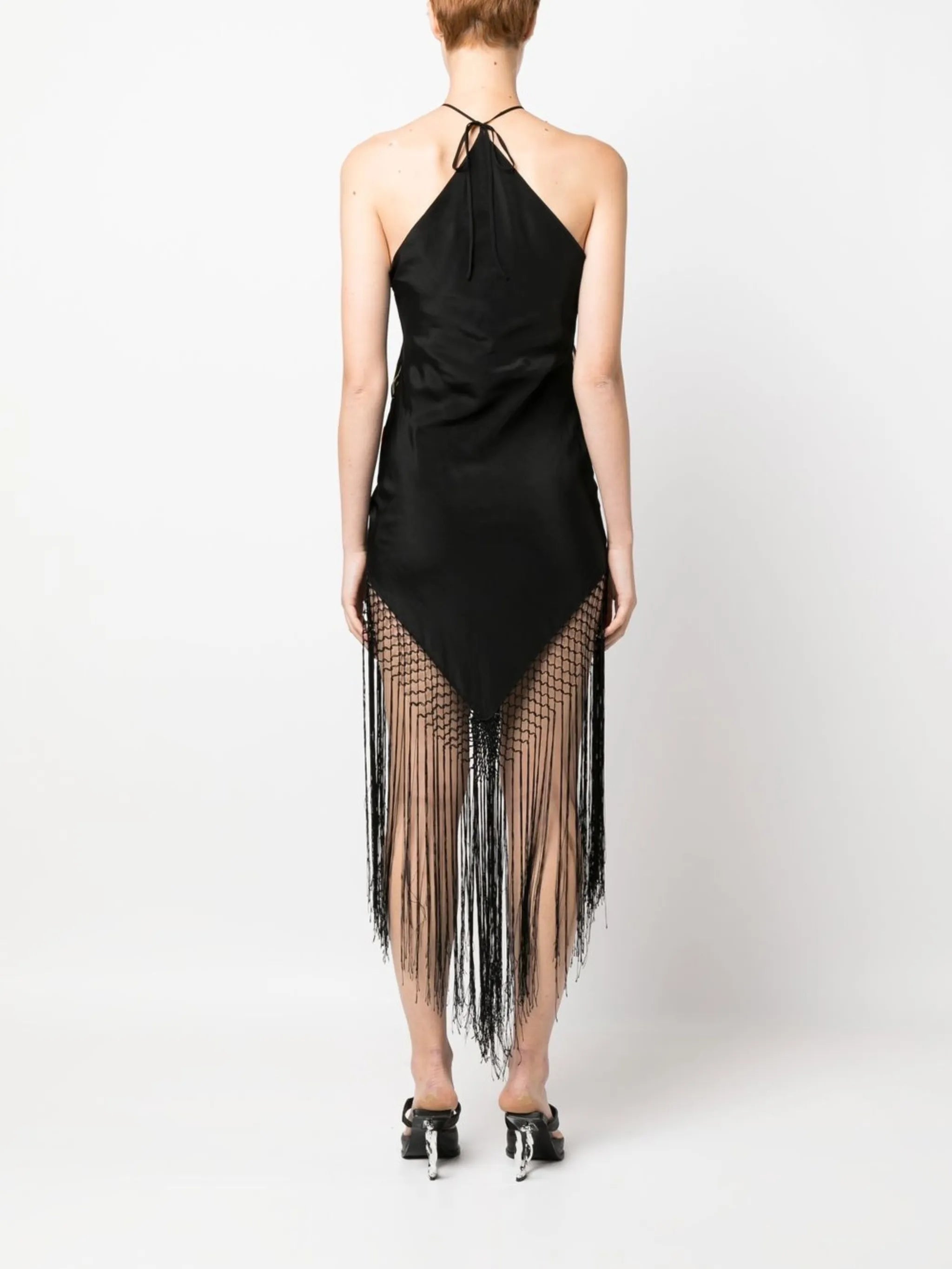 Piano-Shawl halterneck dress