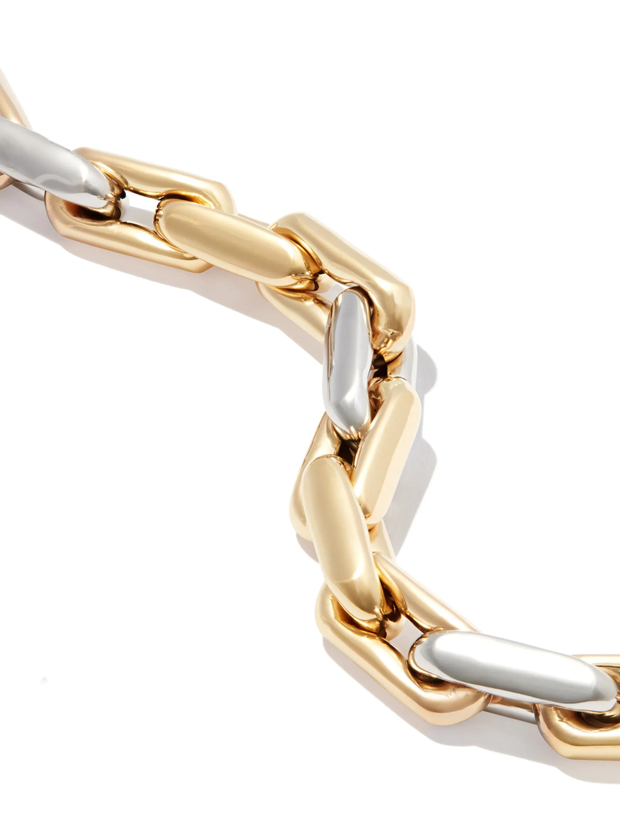 14kt gold chunky chain-link bracelet
