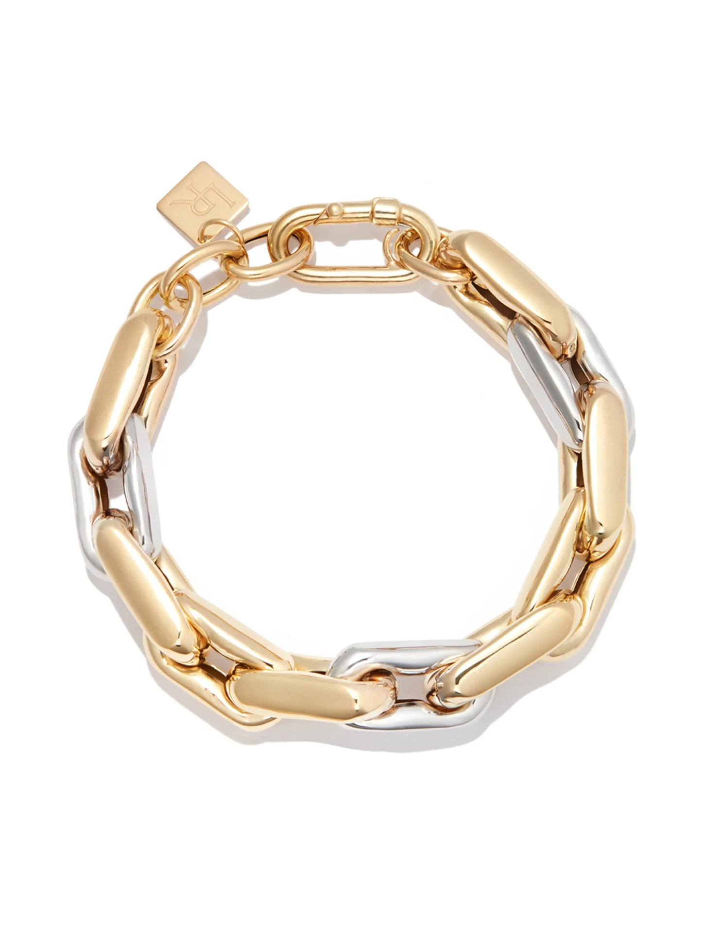 14kt gold chunky chain-link bracelet